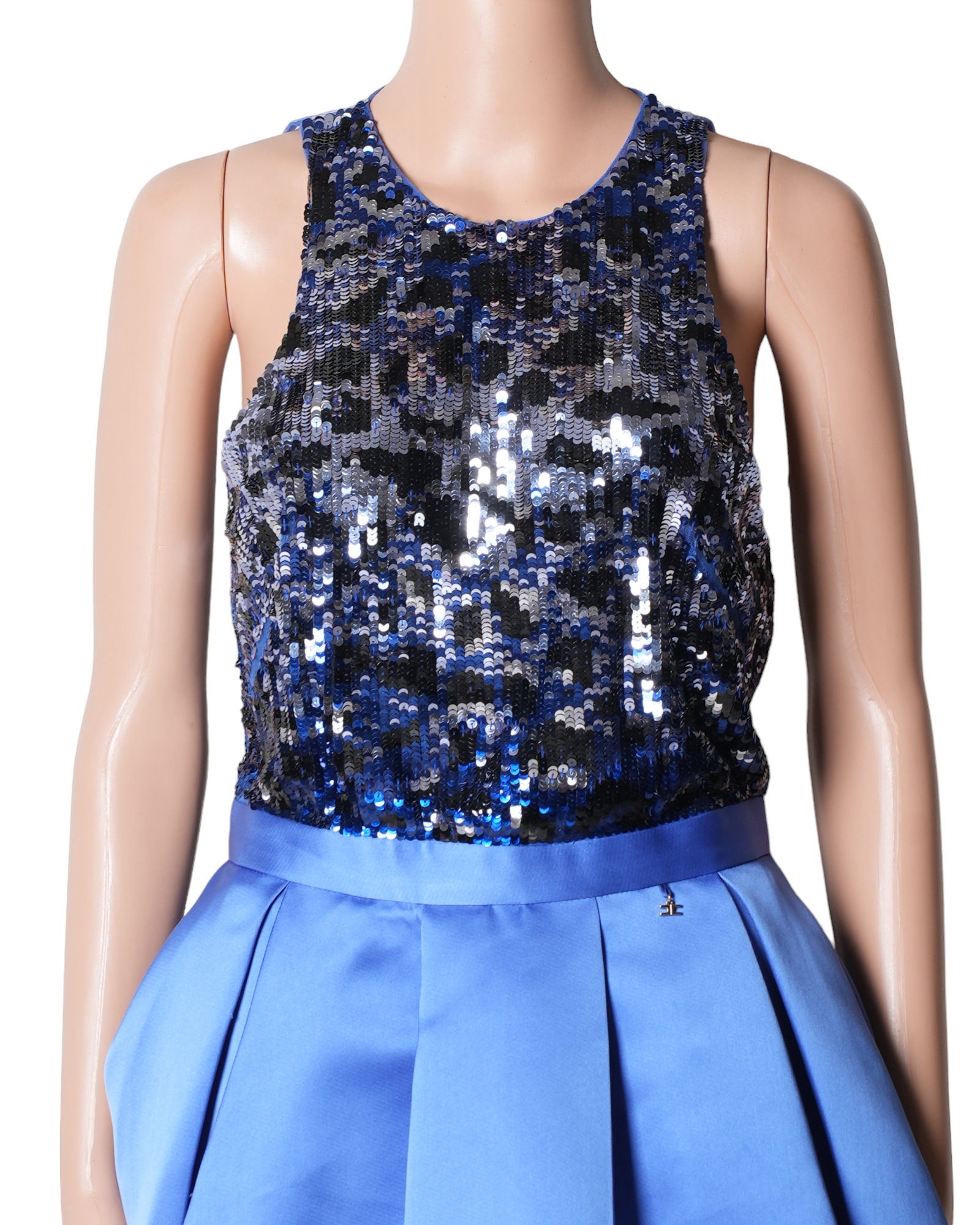 Eliizabetta Franchi Mini Dress In Blue