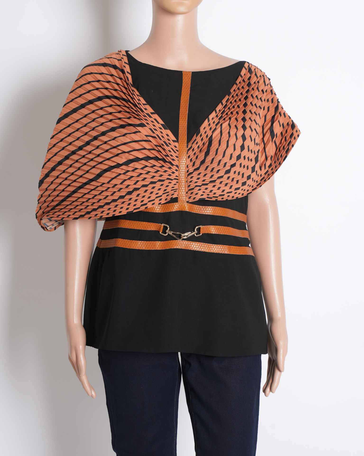 Kamaali pret  Tan & Black Sand Of Time Top