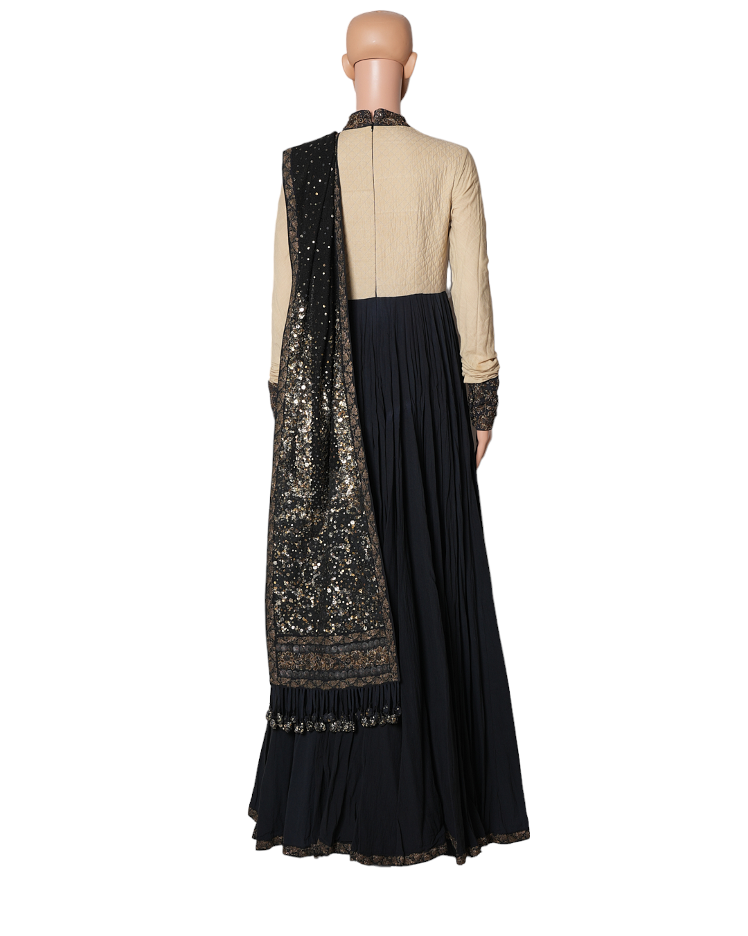 Sabyasachi Black & Golden Anarkali Set