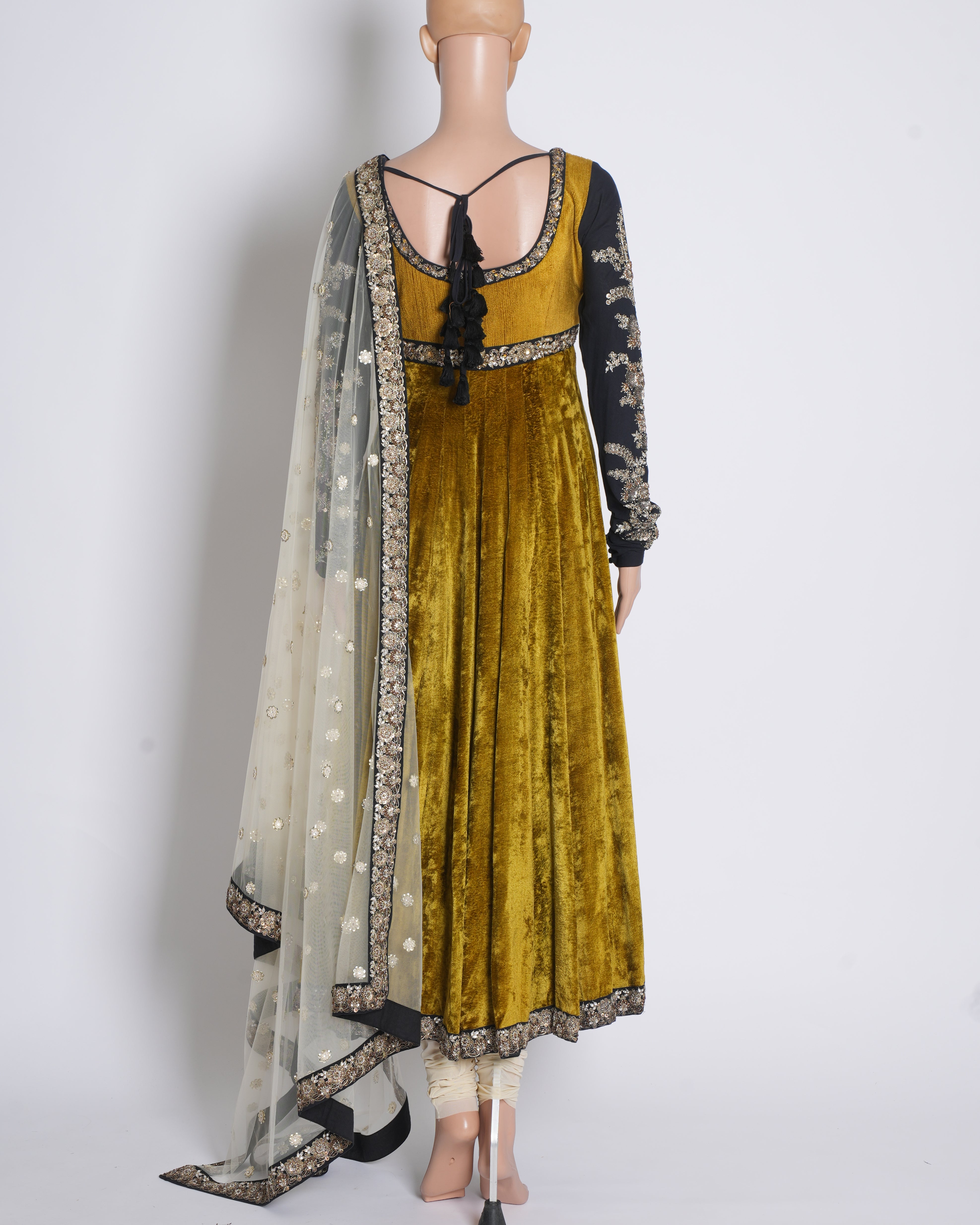 Sabyasachi Anarkali Set in Olive Green