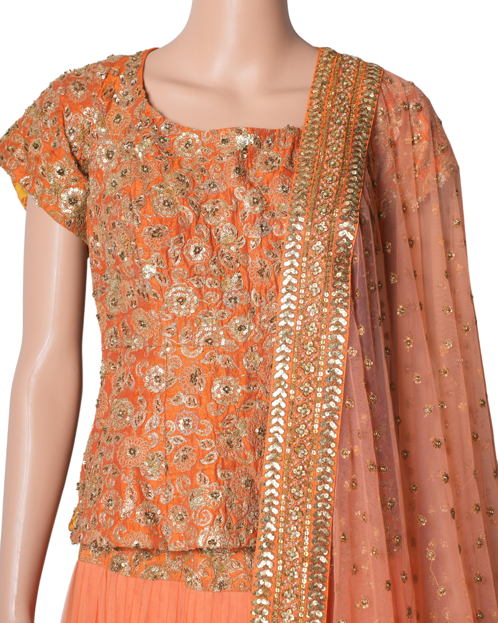 Sabyasachi Orange Lehnga Set