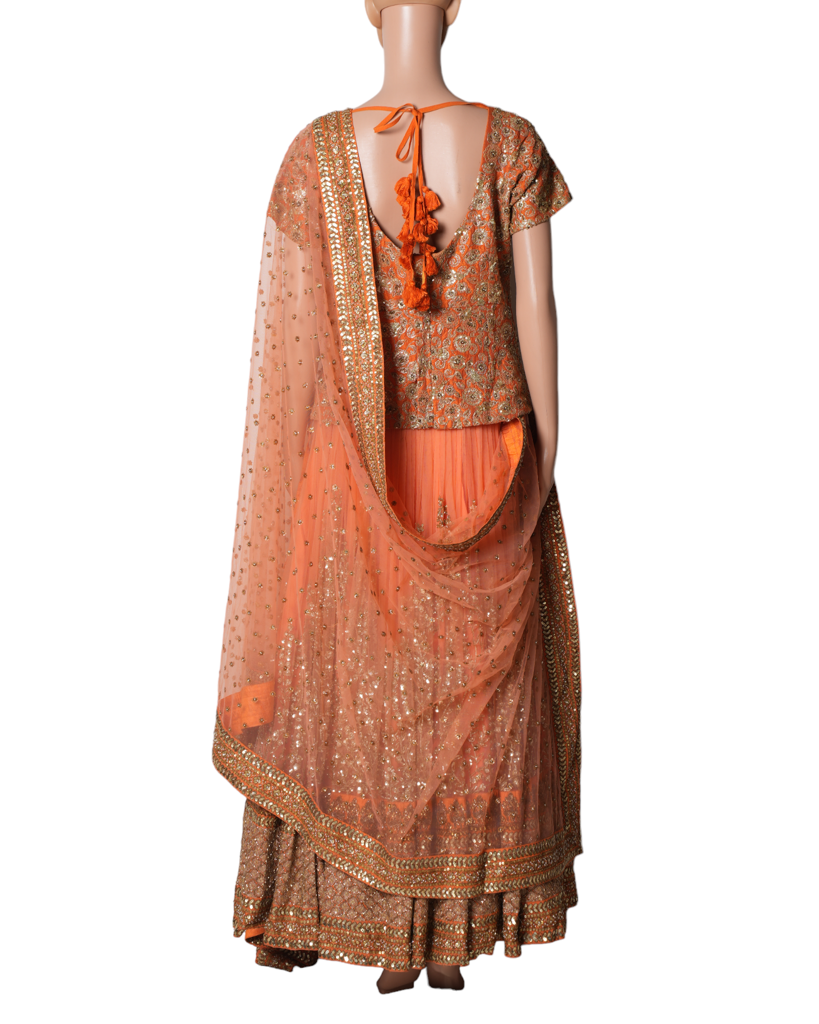 Sabyasachi Orange Lehnga Set