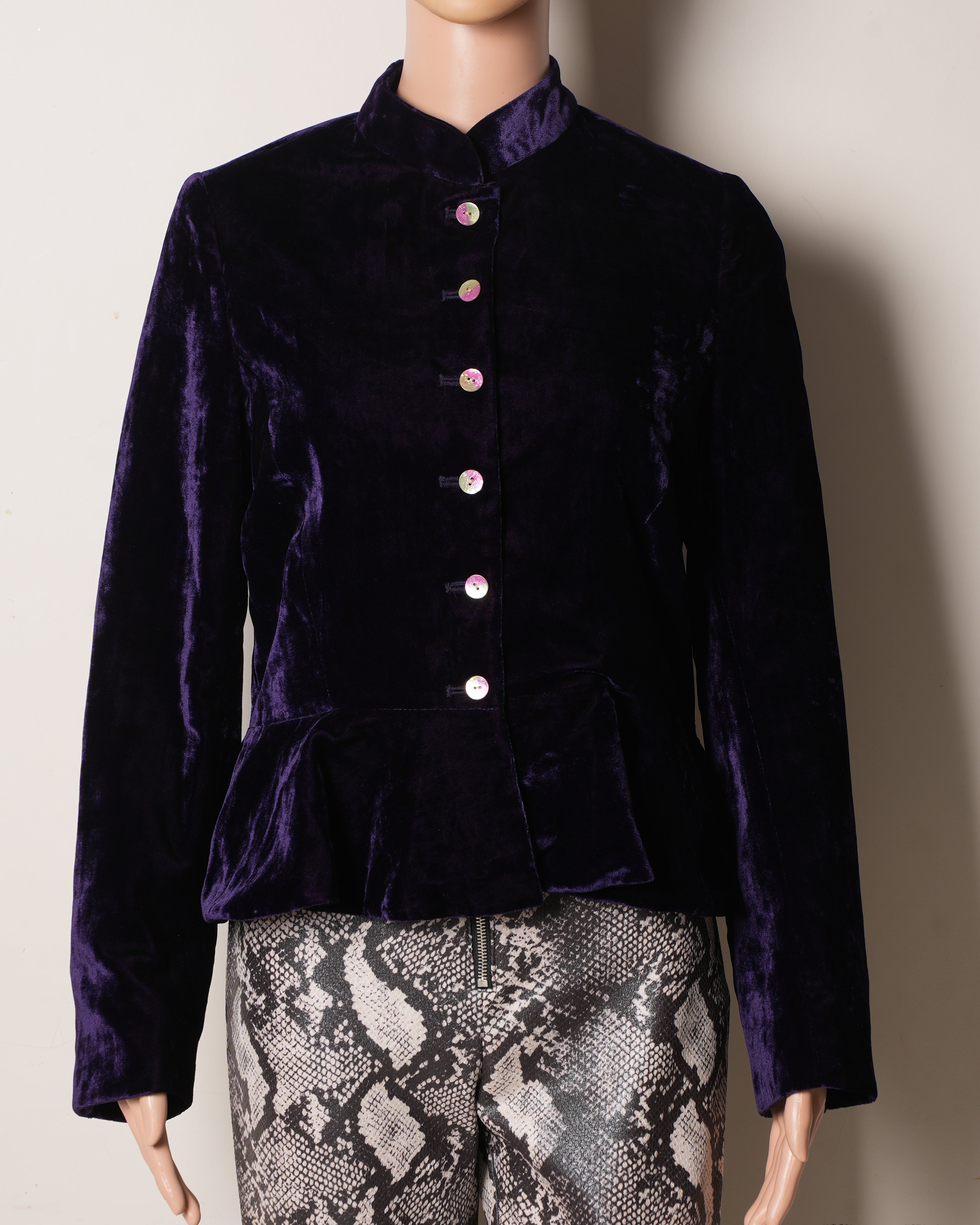 Payal Pratap Purple Blazer