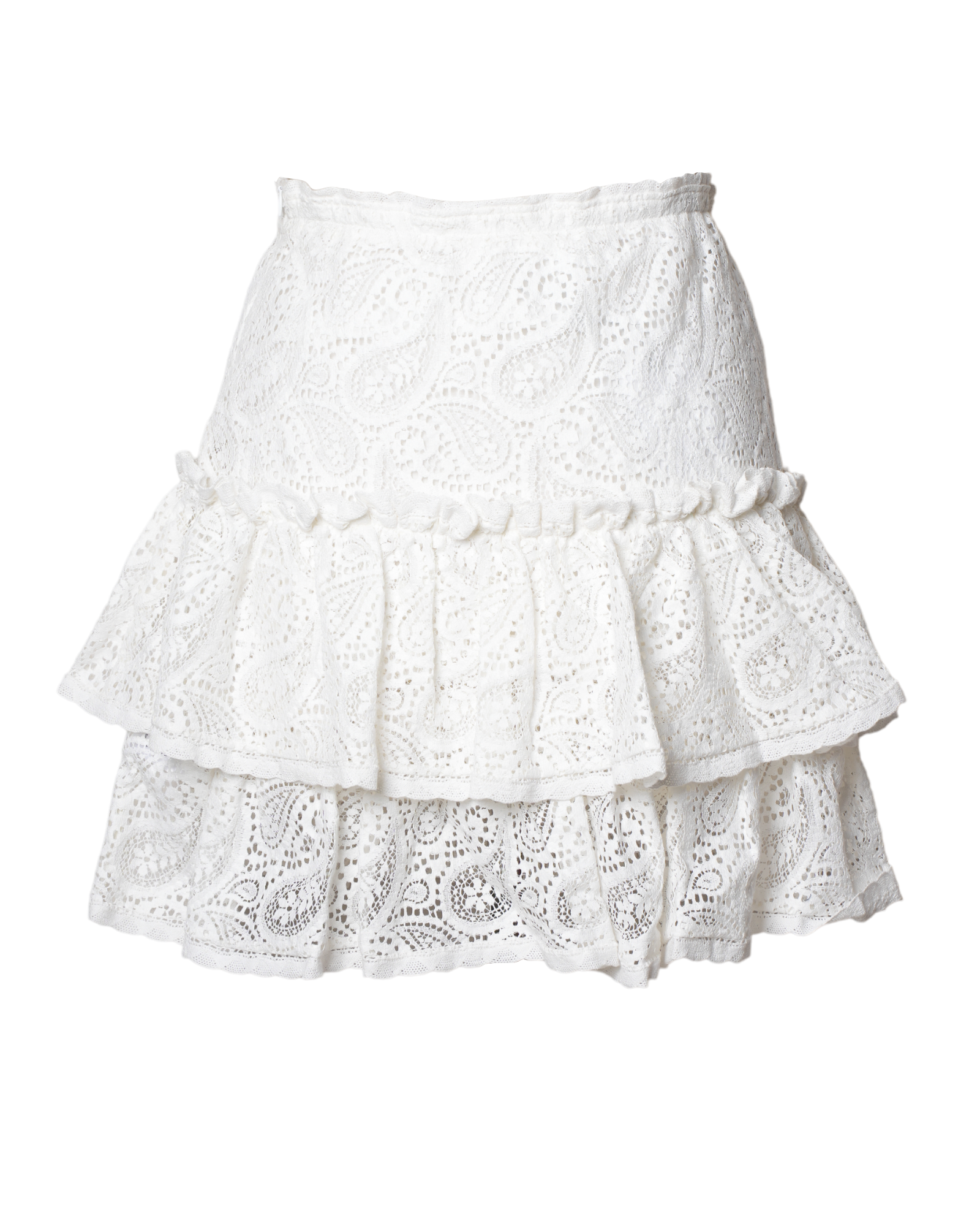 New Robert Graham White Lace Skirt