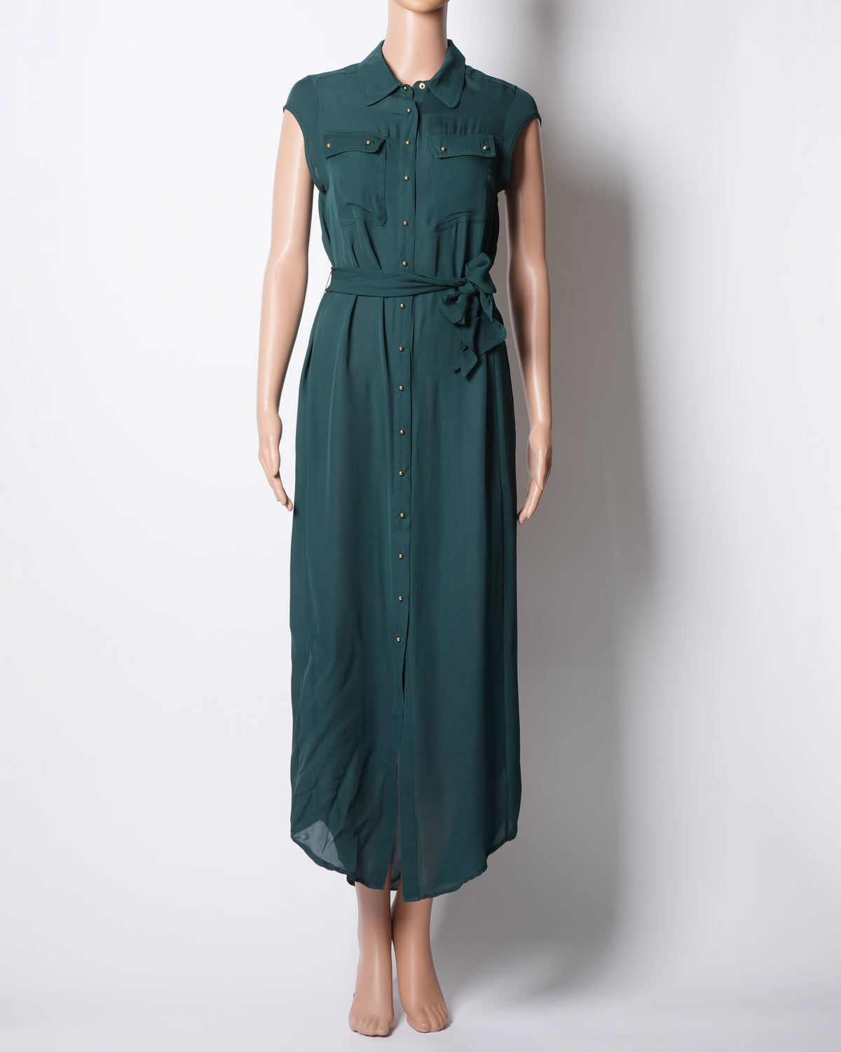 Charlie Green Button-Down Dress