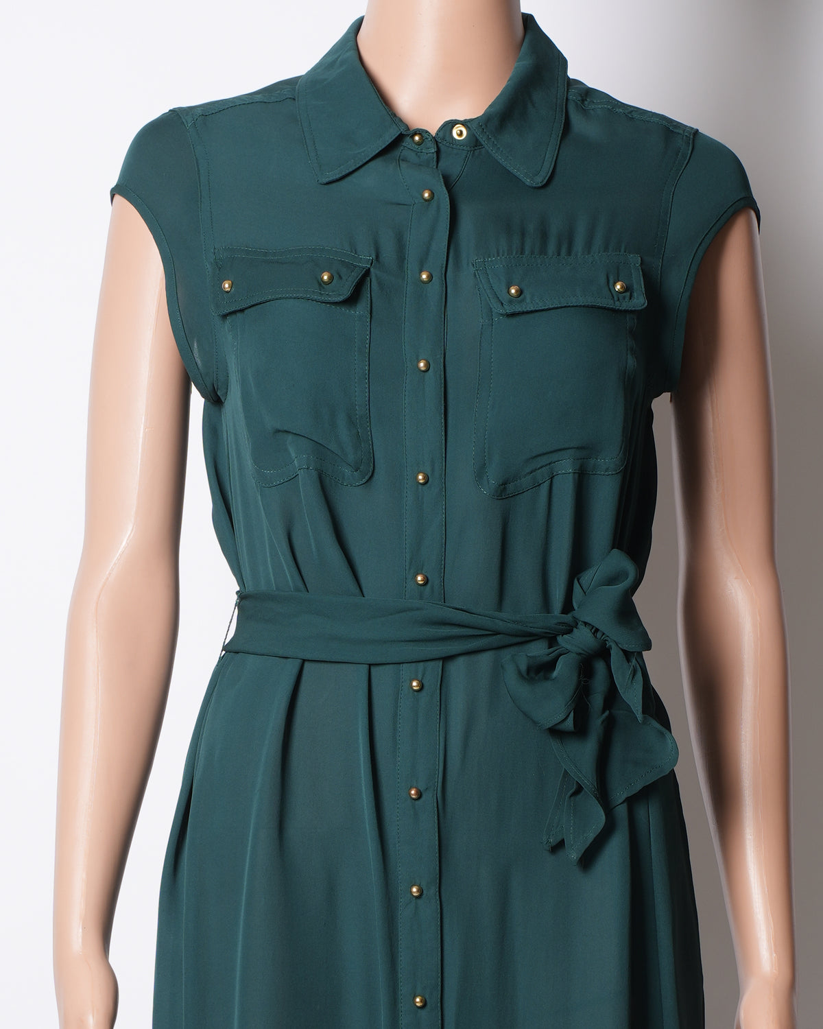 Charlie Green Button-Down Dress