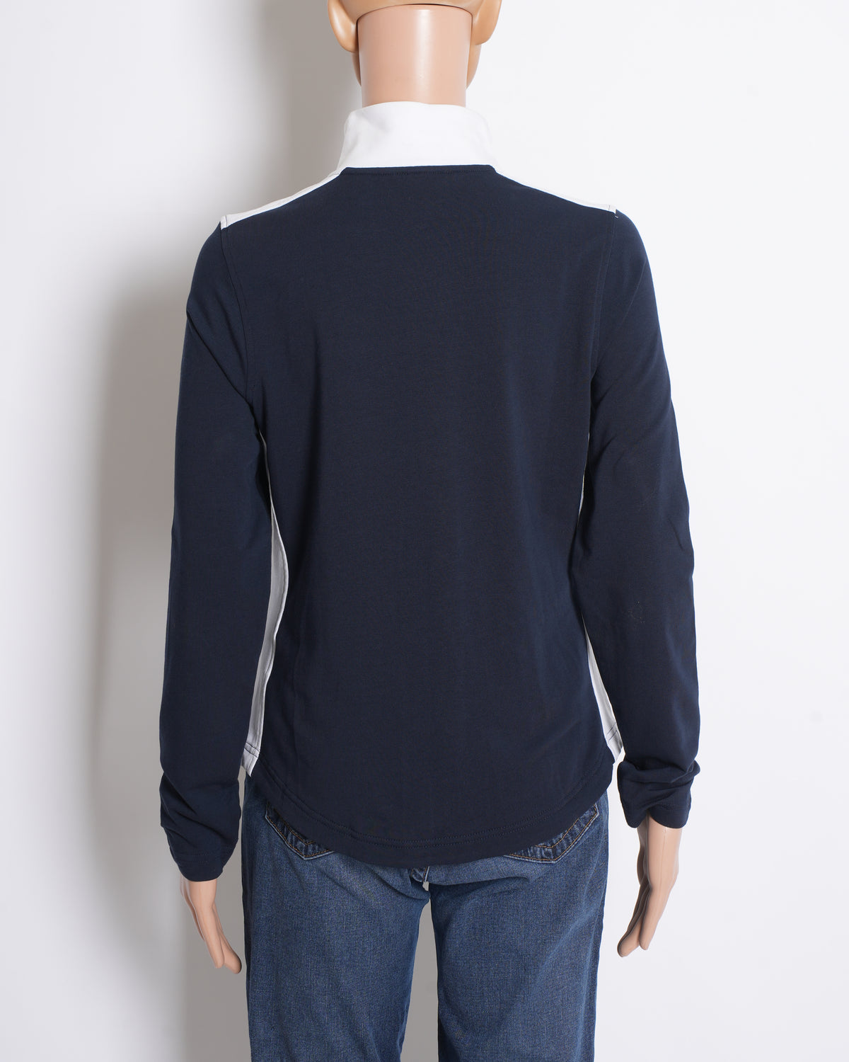 Ralph Lauren ink blue and white zip up jacket