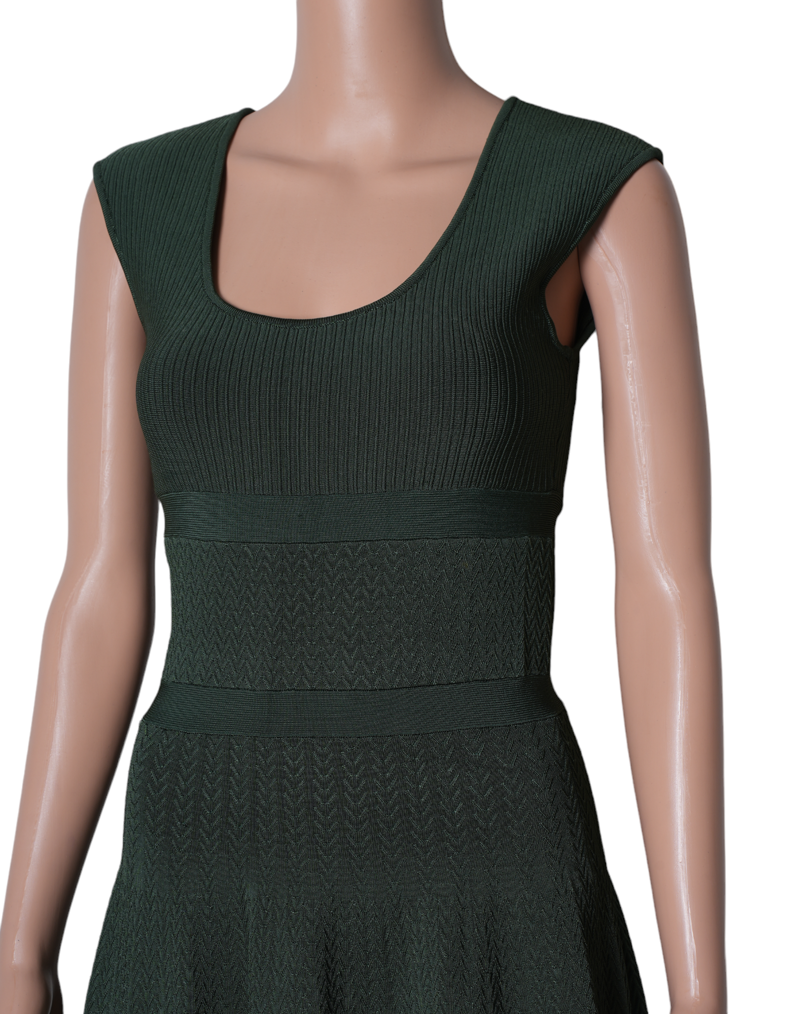 Issa London Green Knit Mid Length Dress