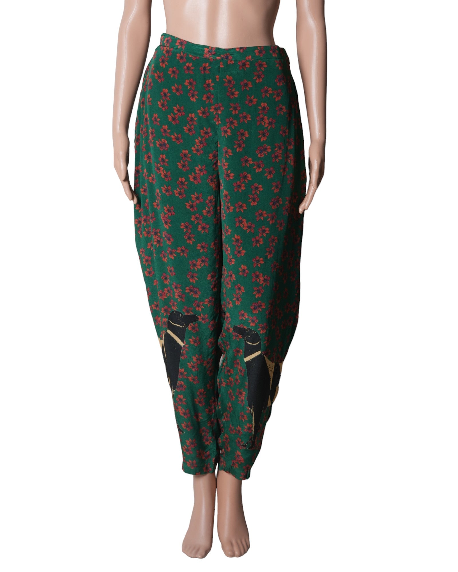 Masaba Green Printed Track Pants