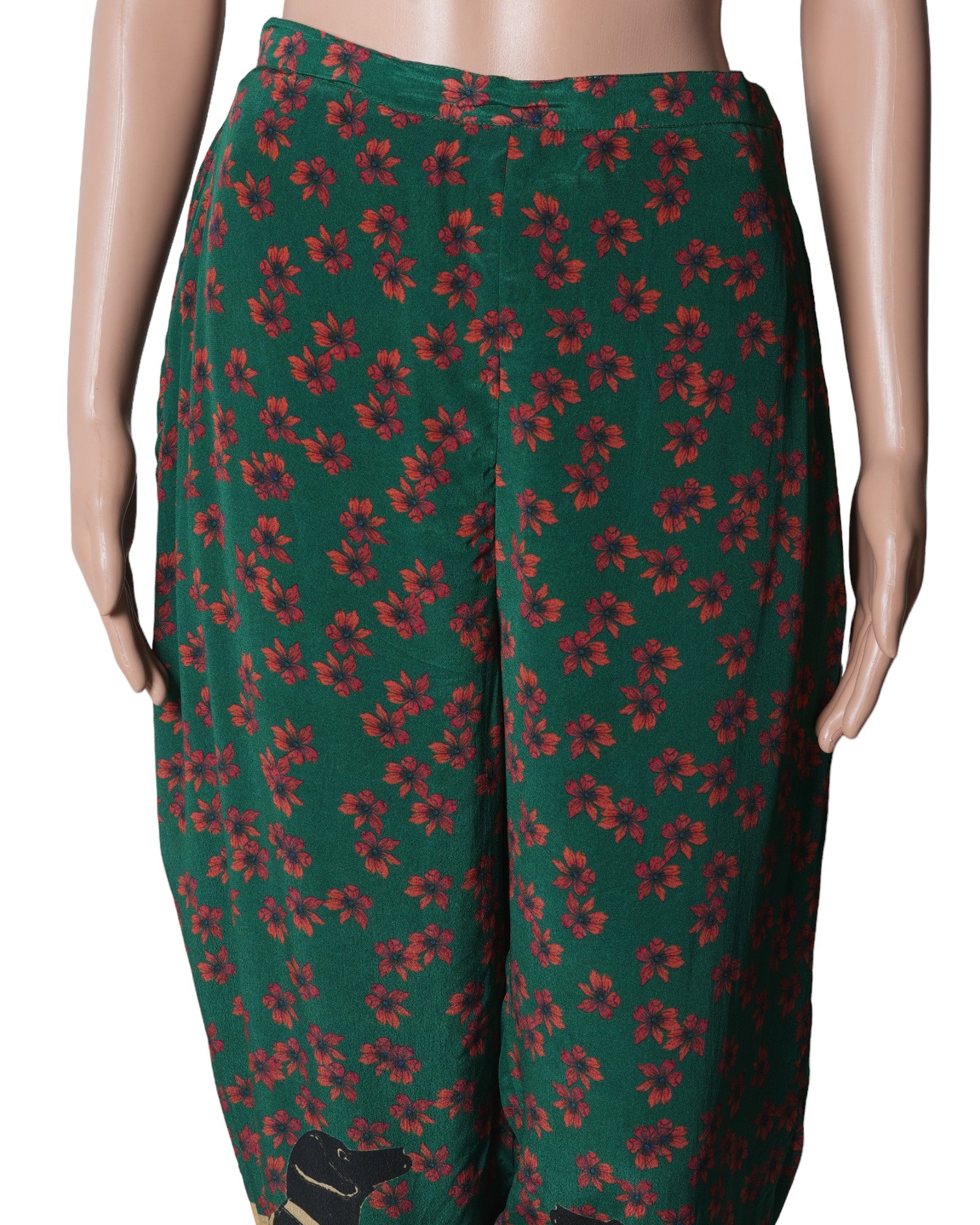 Masaba Green Printed Track Pants