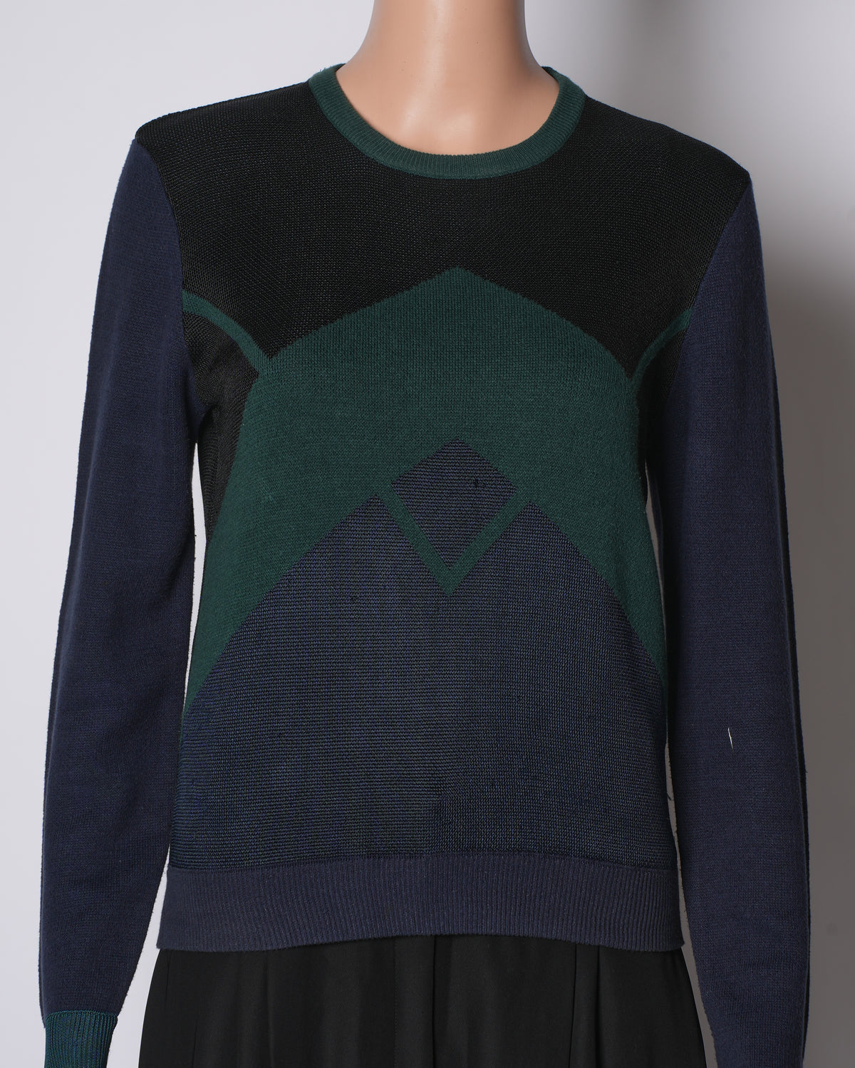 Opening Ceremony Crop Geometric Knit Jumper