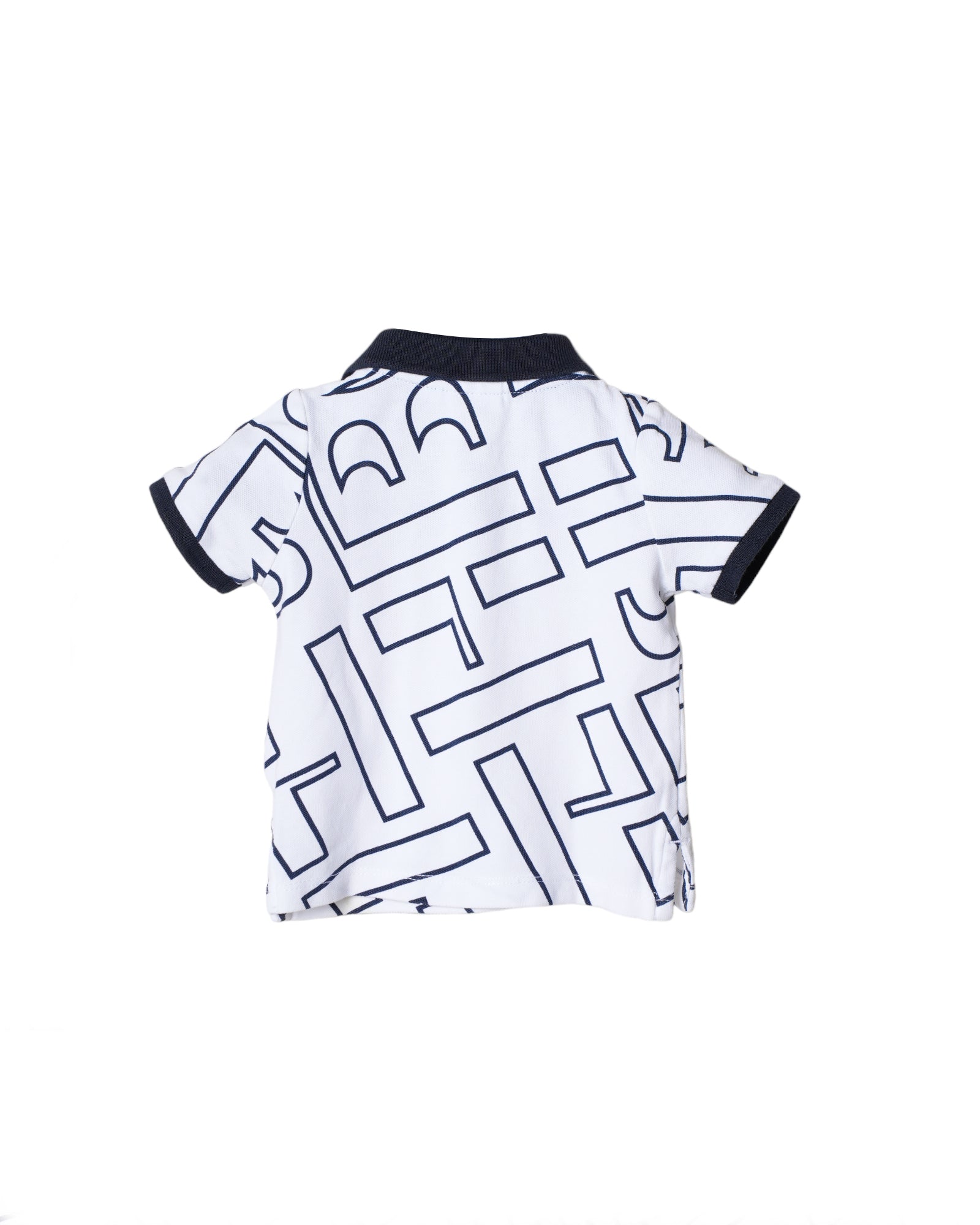 Boss Black & White Printed Polo T-Shirt