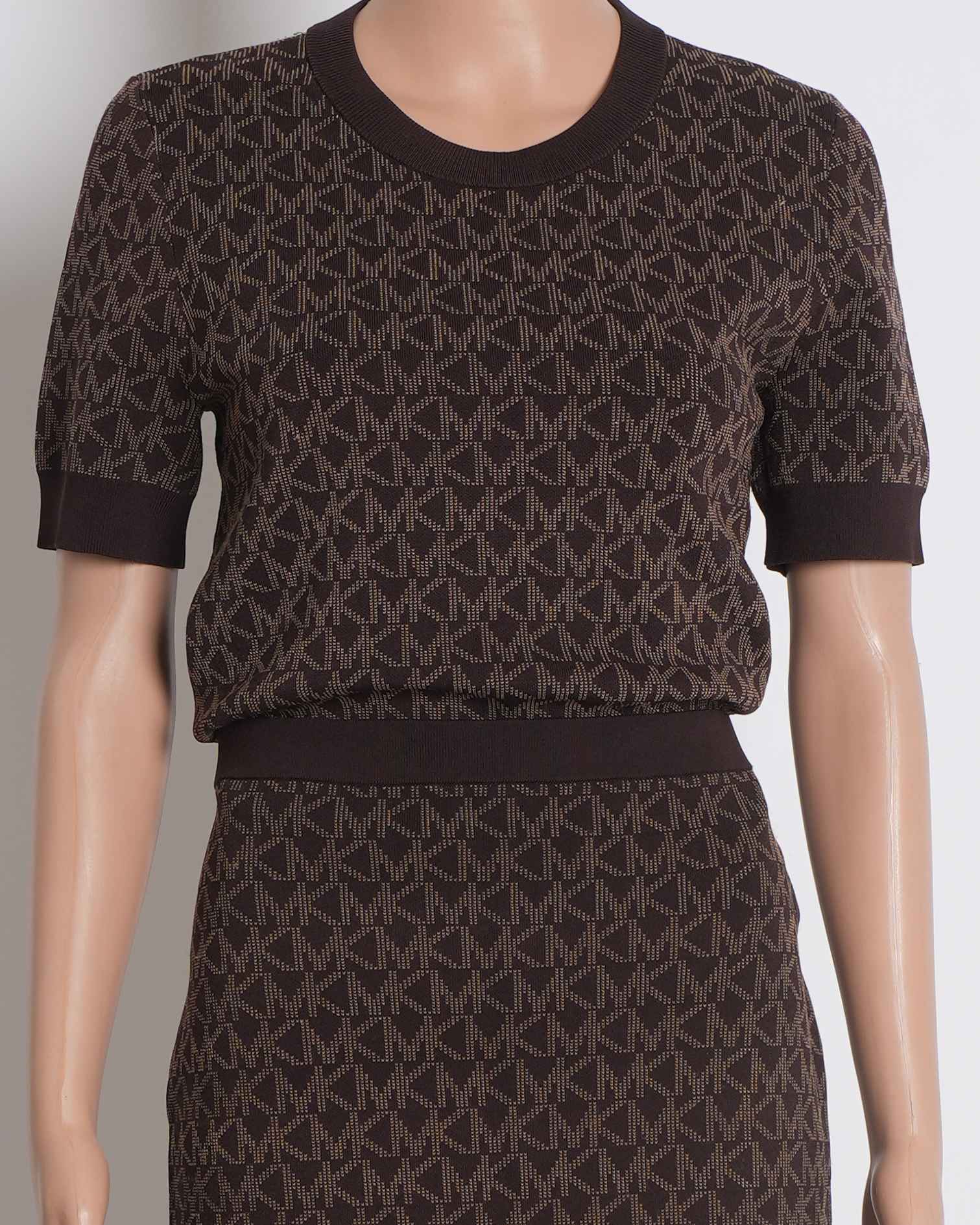 Michael Kors Printed Monogram Jacquard Co-ord Set
