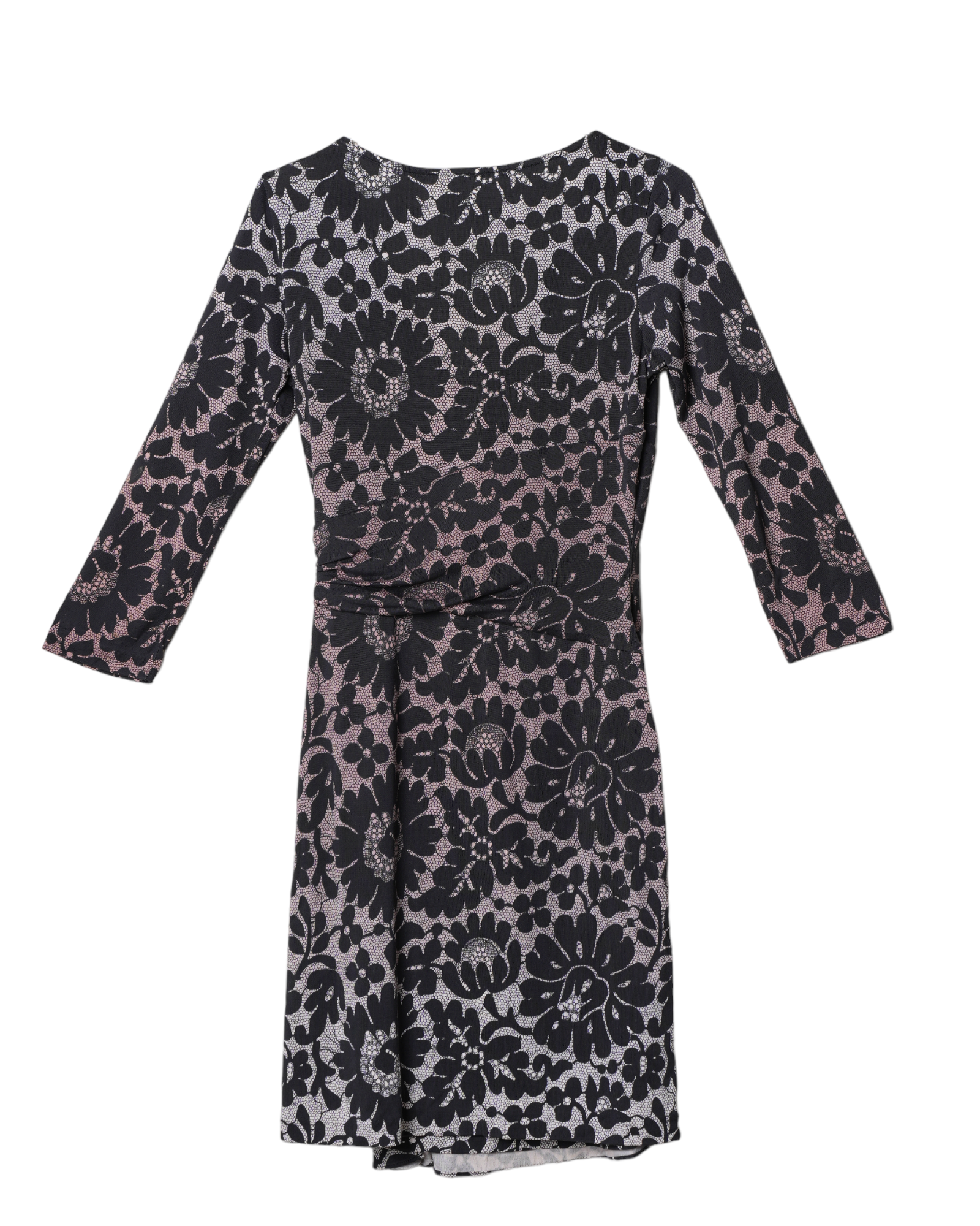 Dvf Black Floral Dress