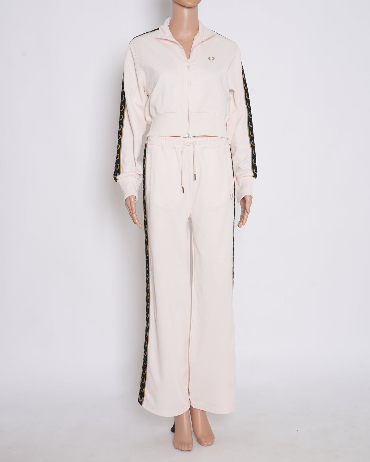 Fred perry light pink Track Jacket co-ord set