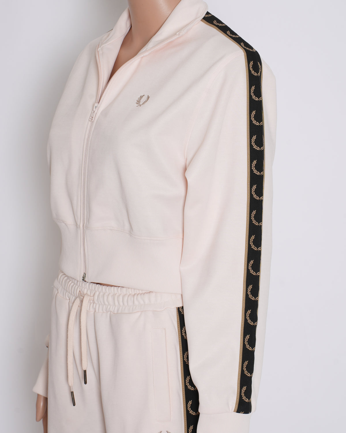 Fred perry light pink Track Jacket co-ord set