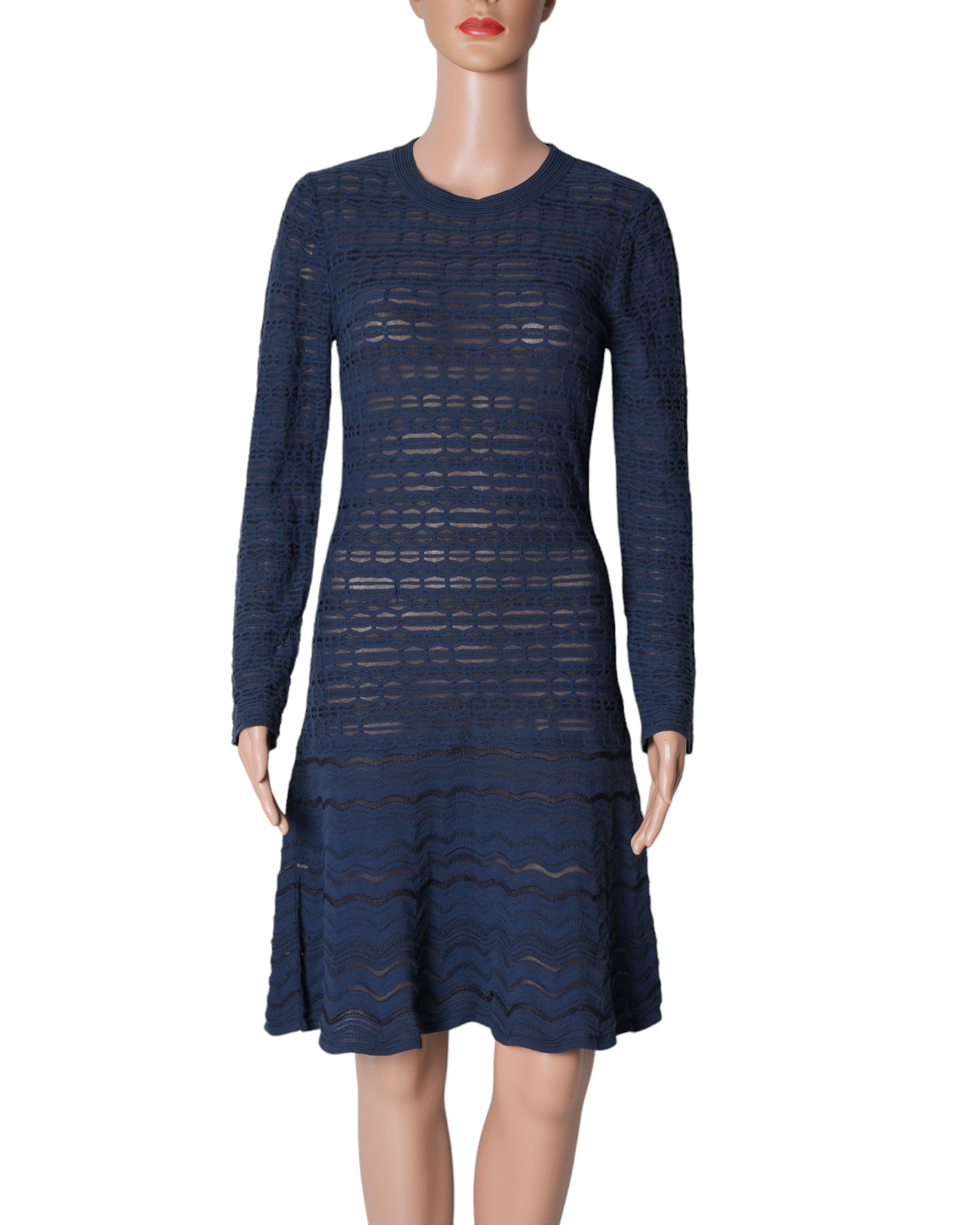 M Missoni Blue Knit Dress
