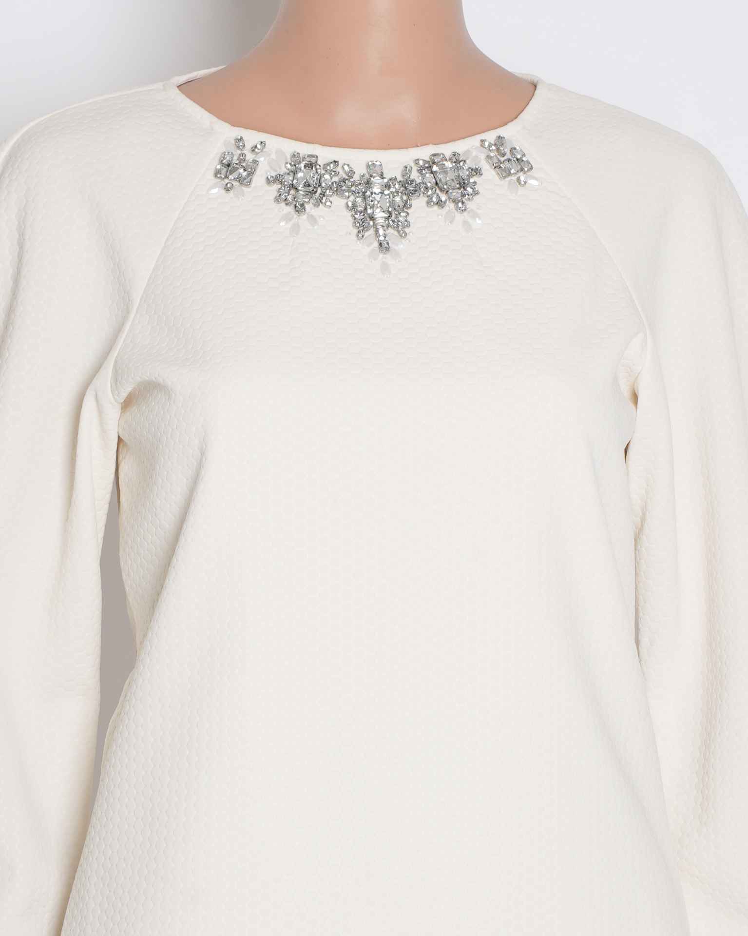 Ted Baker Feda Embellished Top  In White