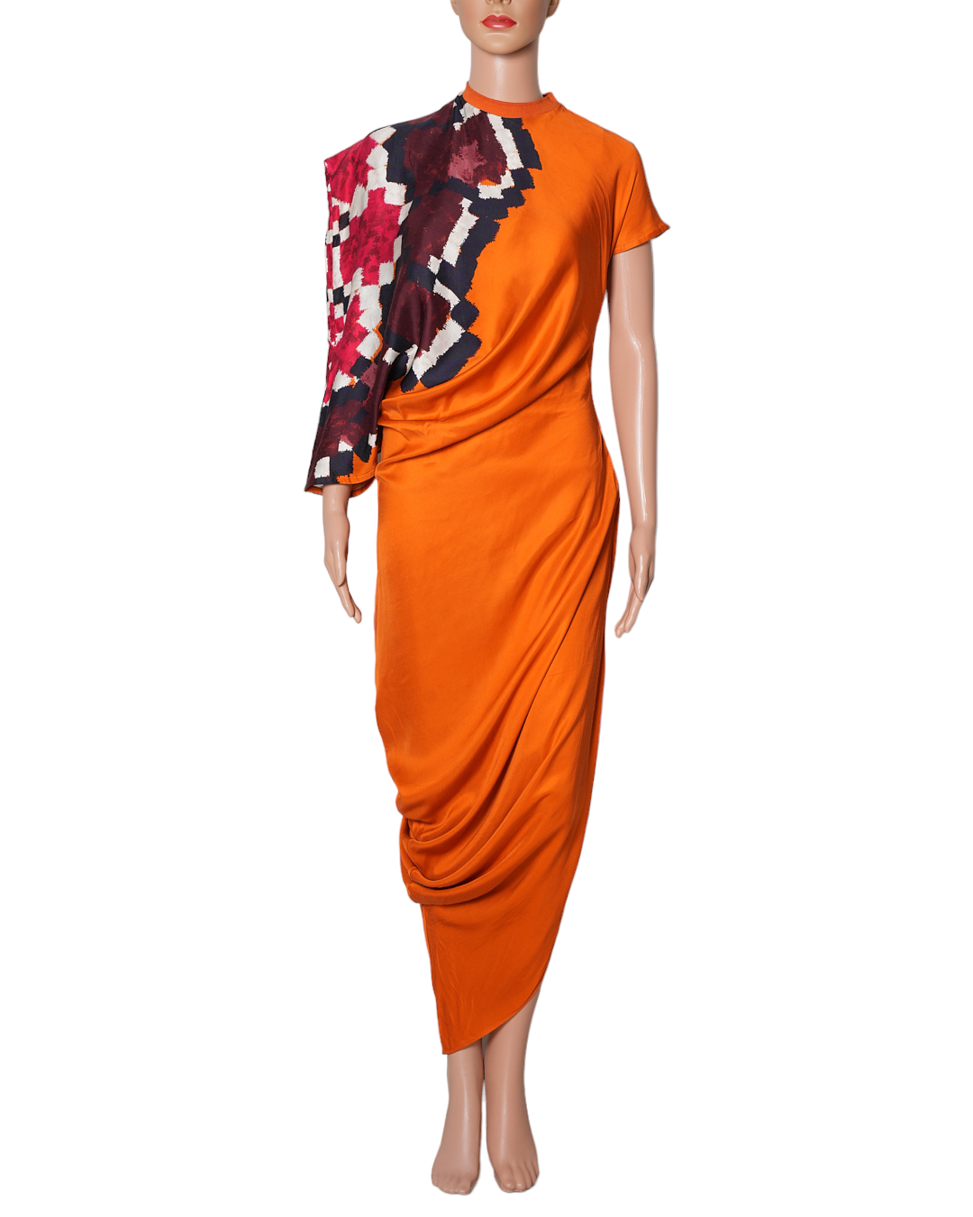 Saaksha & Kinni Orange Cowl Dress