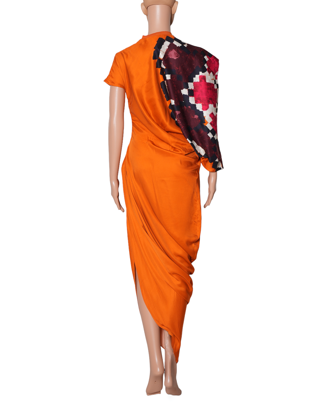 Saaksha & Kinni Orange Cowl Dress