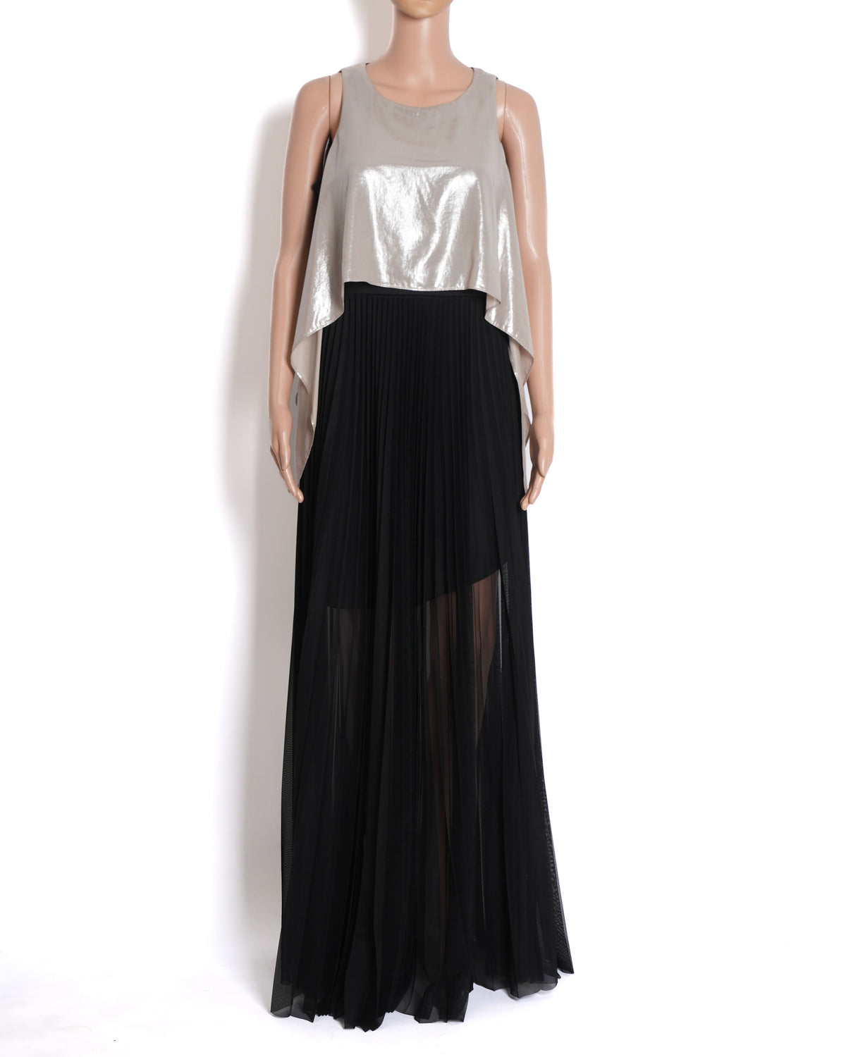 Coast Sleeveless Layered Dress In Black