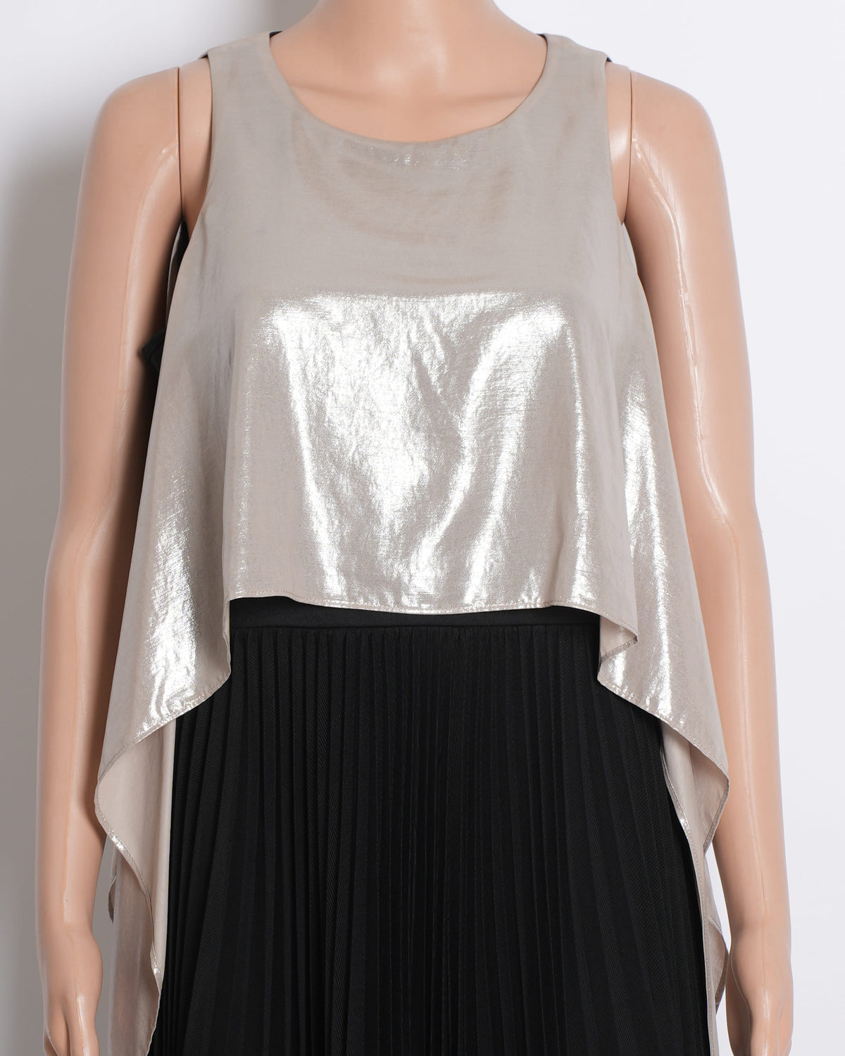 Coast Sleeveless Layered Dress In Black