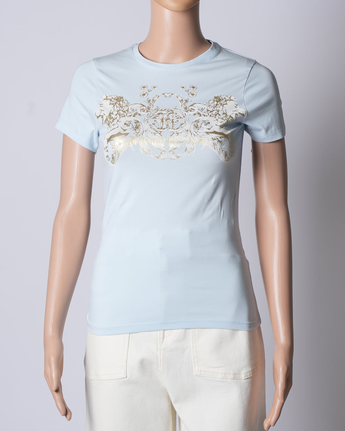 T-shirt Femme Roberto Cavalli - Motif Papillons - Taille S (36) - Neuf Avec étiquette