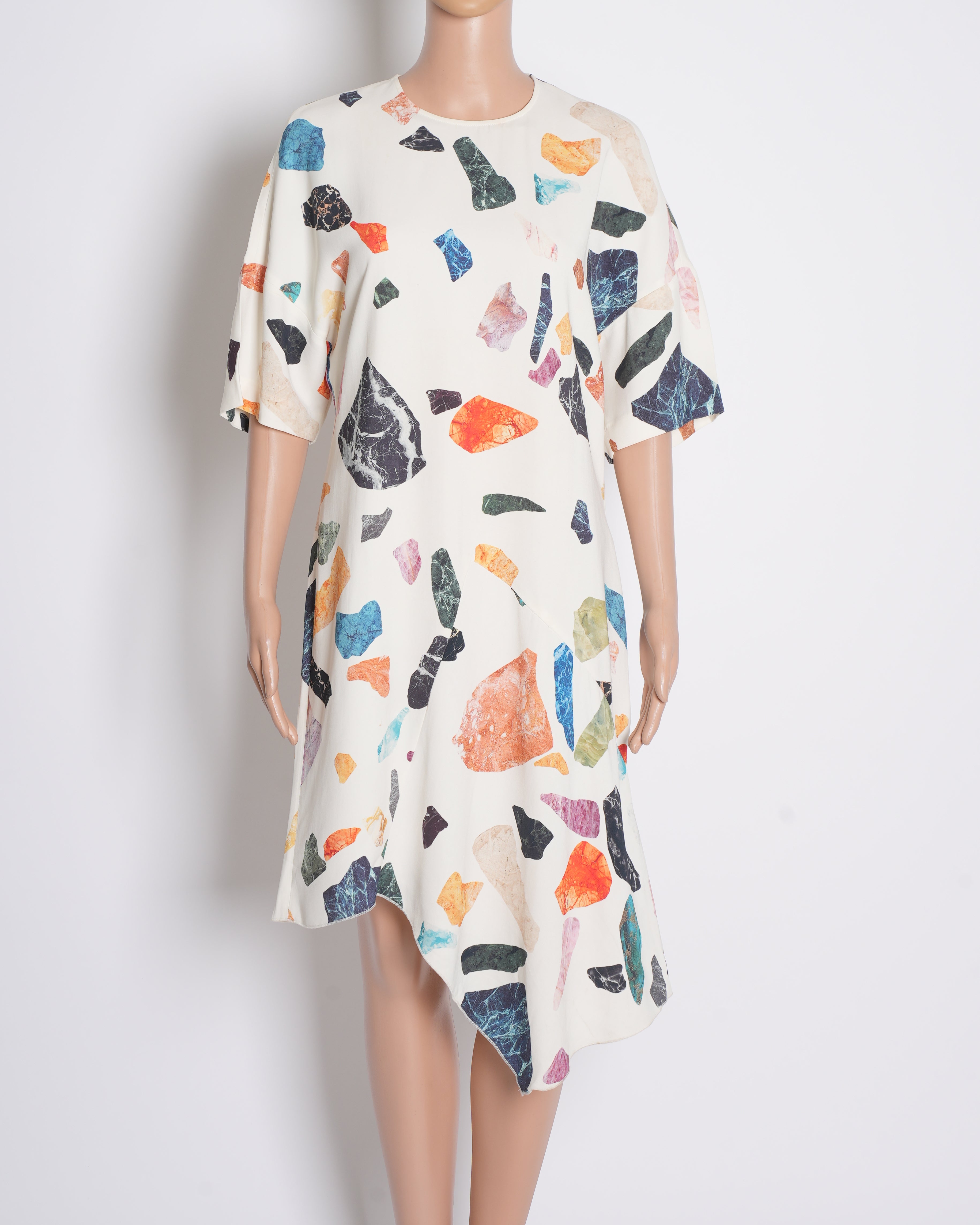 "Bimba Y Lola Rock Print Dress in Multicolour  "