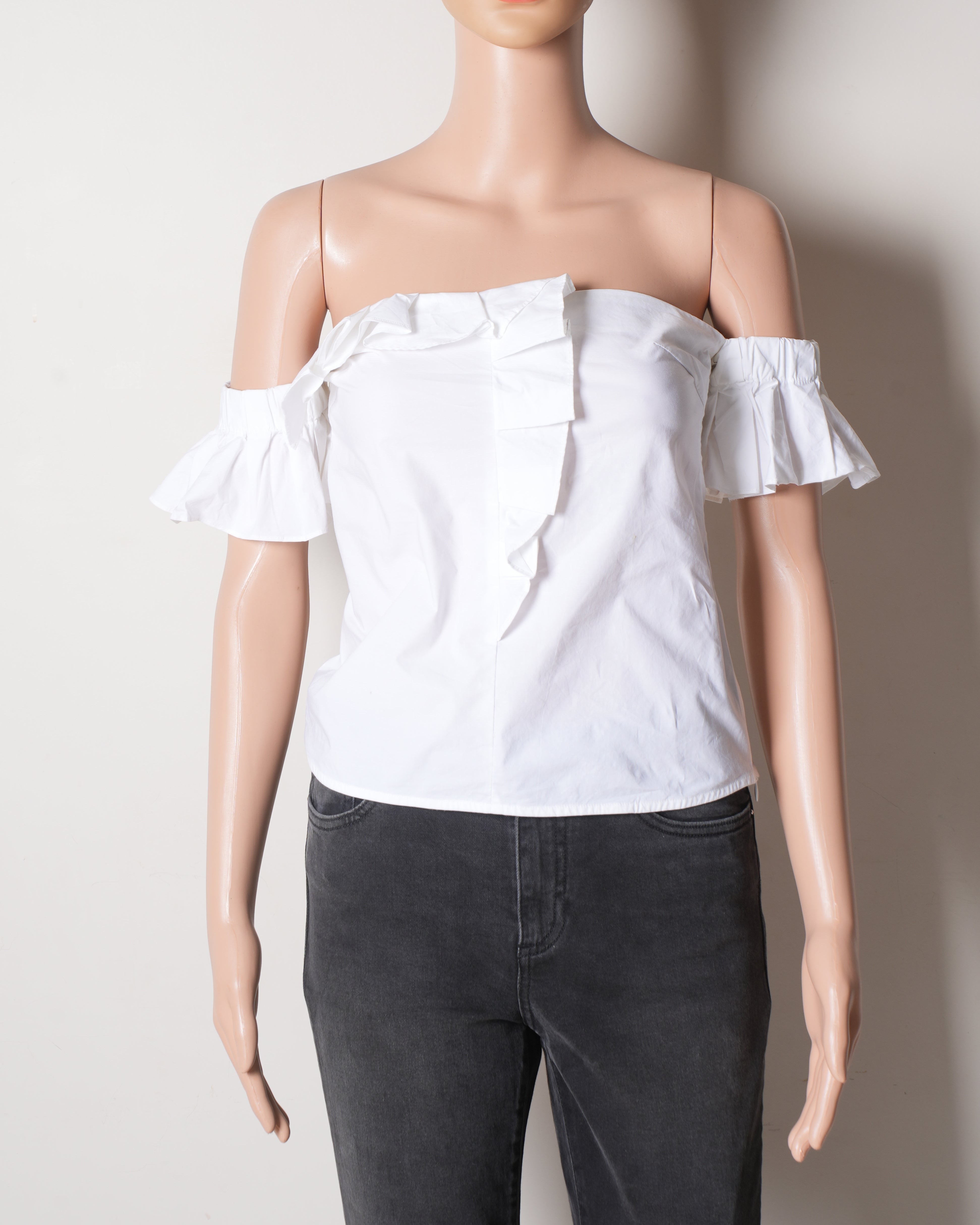 Pinko White off shoulder Top