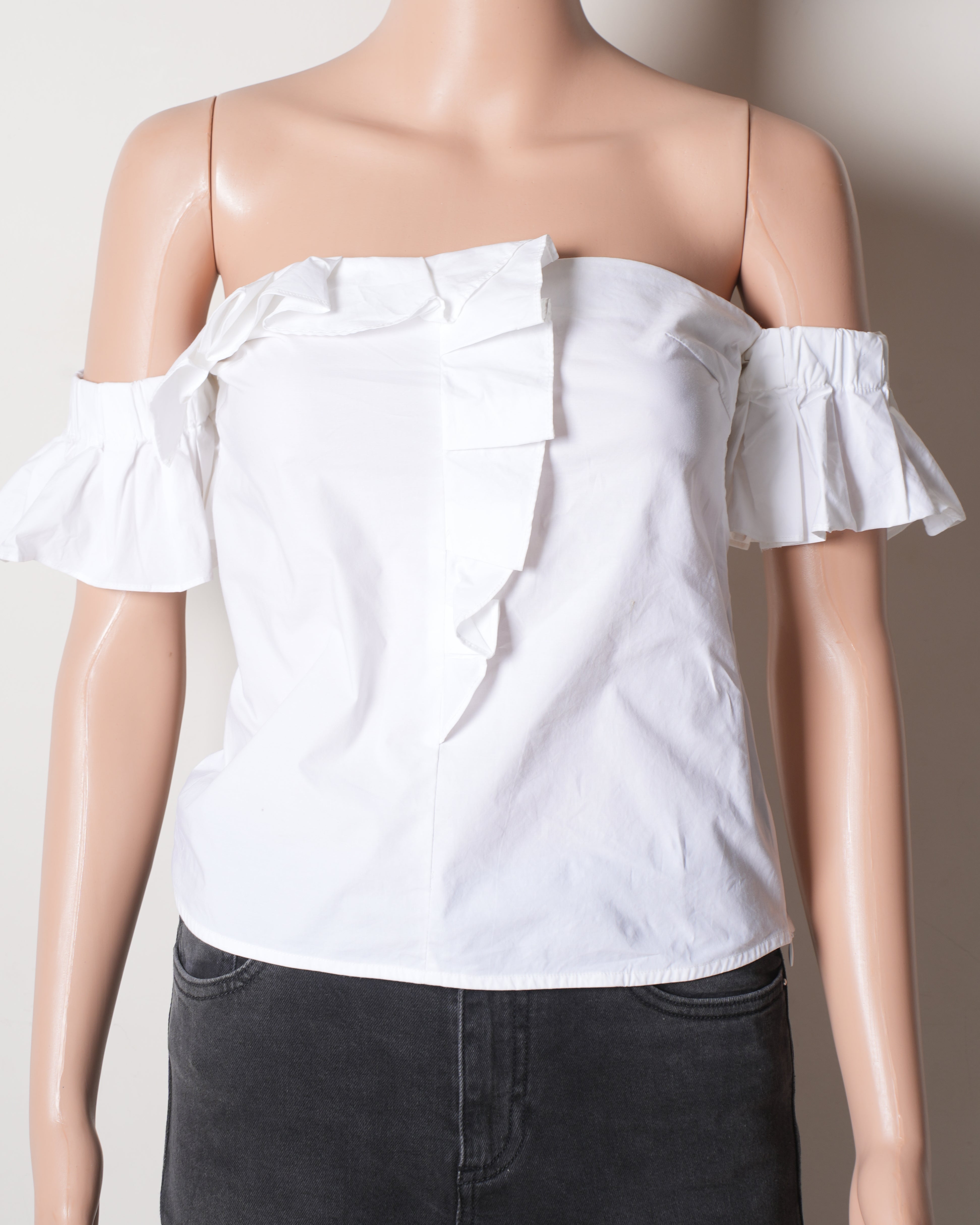 Pinko White off shoulder Top