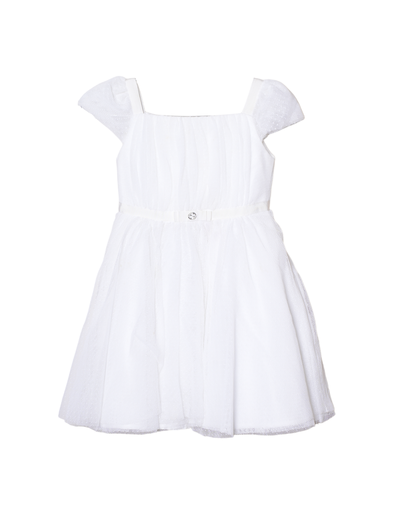 Gucci White Tulle Dress
