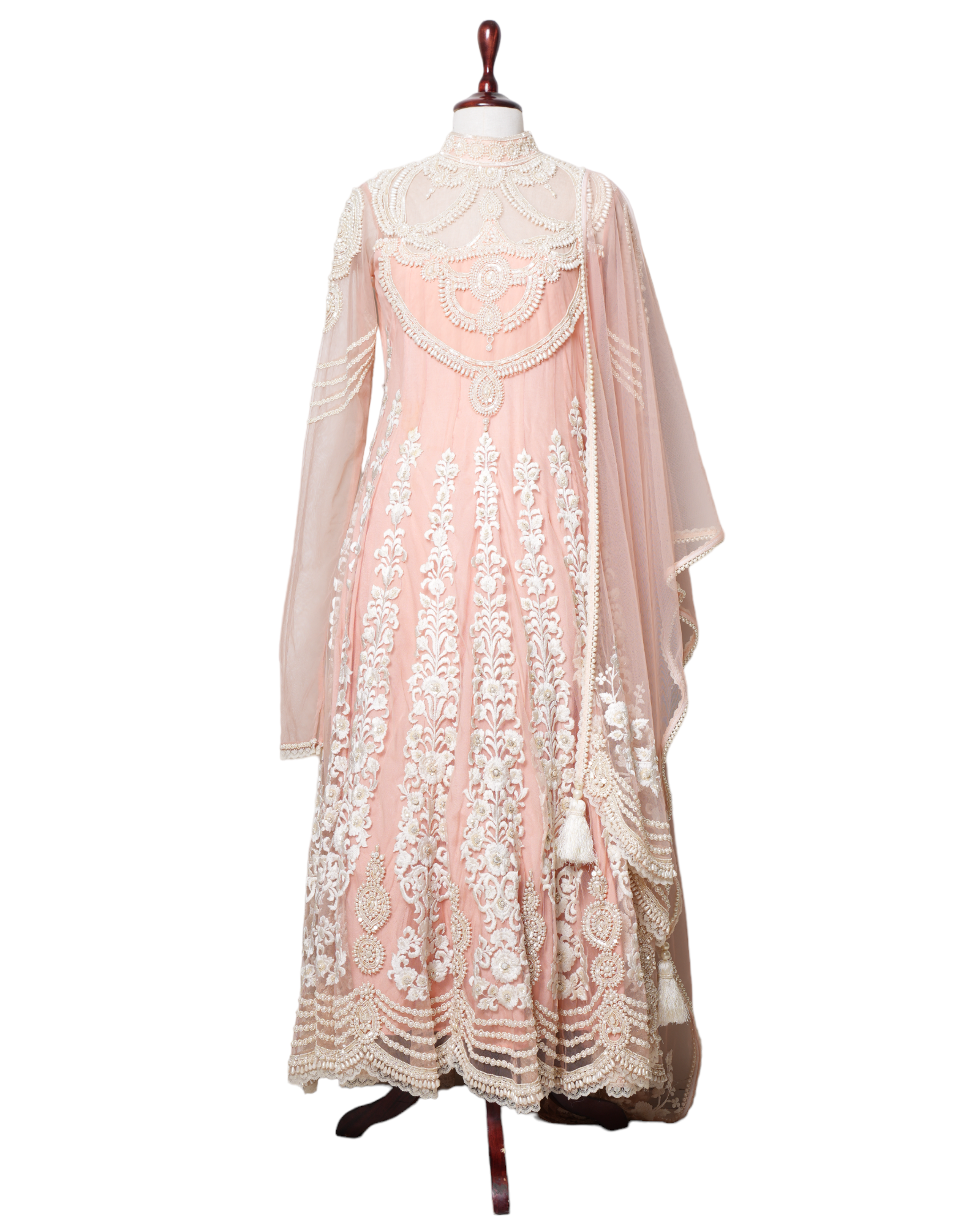 Preeti S Kapoor Baby Pink Pearl Suit Set