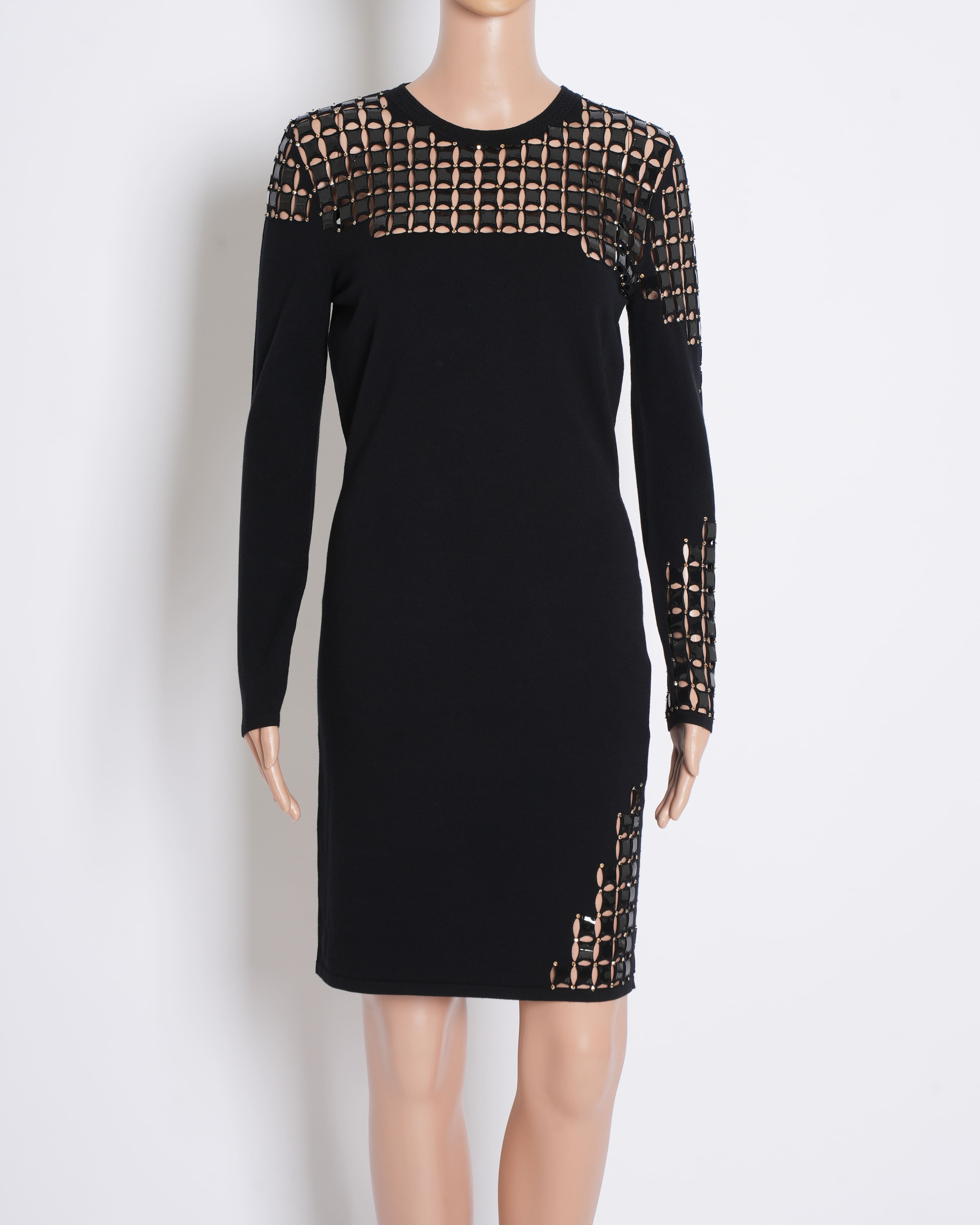 Versace Bodycon Dress In Black