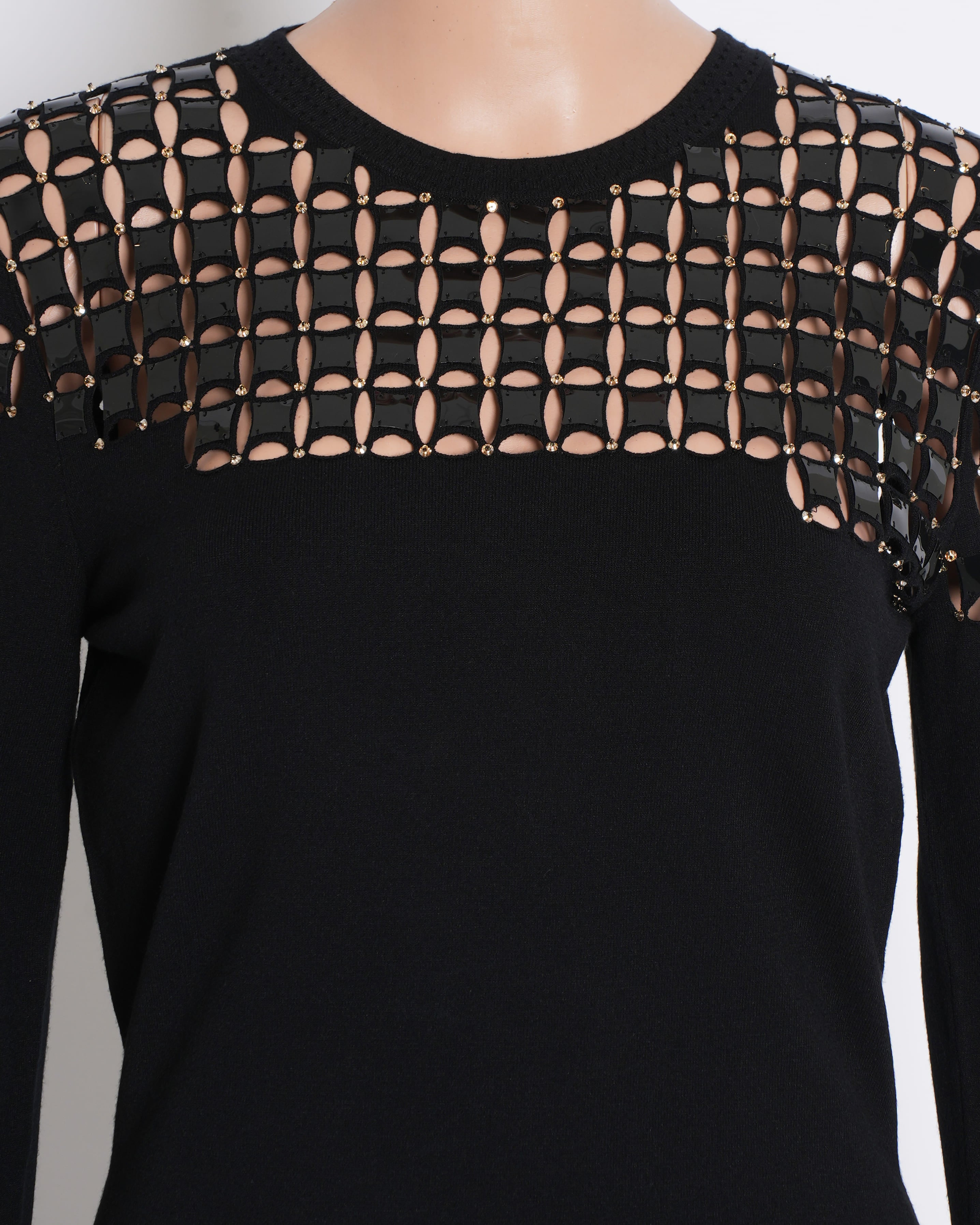 Versace Bodycon Dress In Black