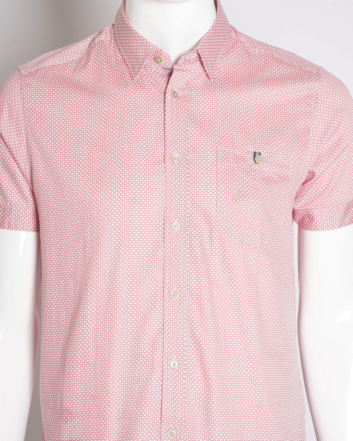 Ted Baker Printed Button Down Men's Half Sleeve Shirt