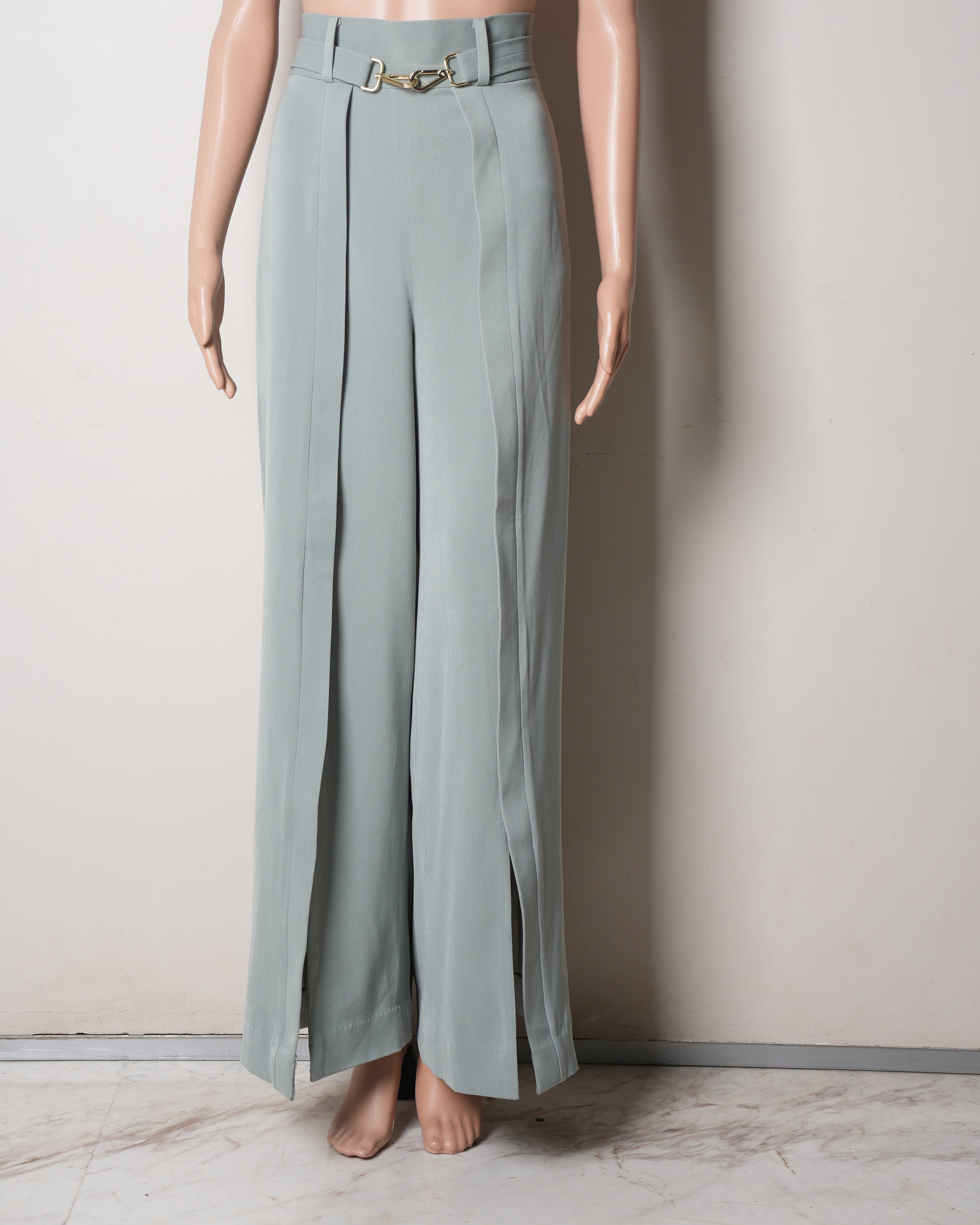 Lola By Suman B Culottes In Sage Blue