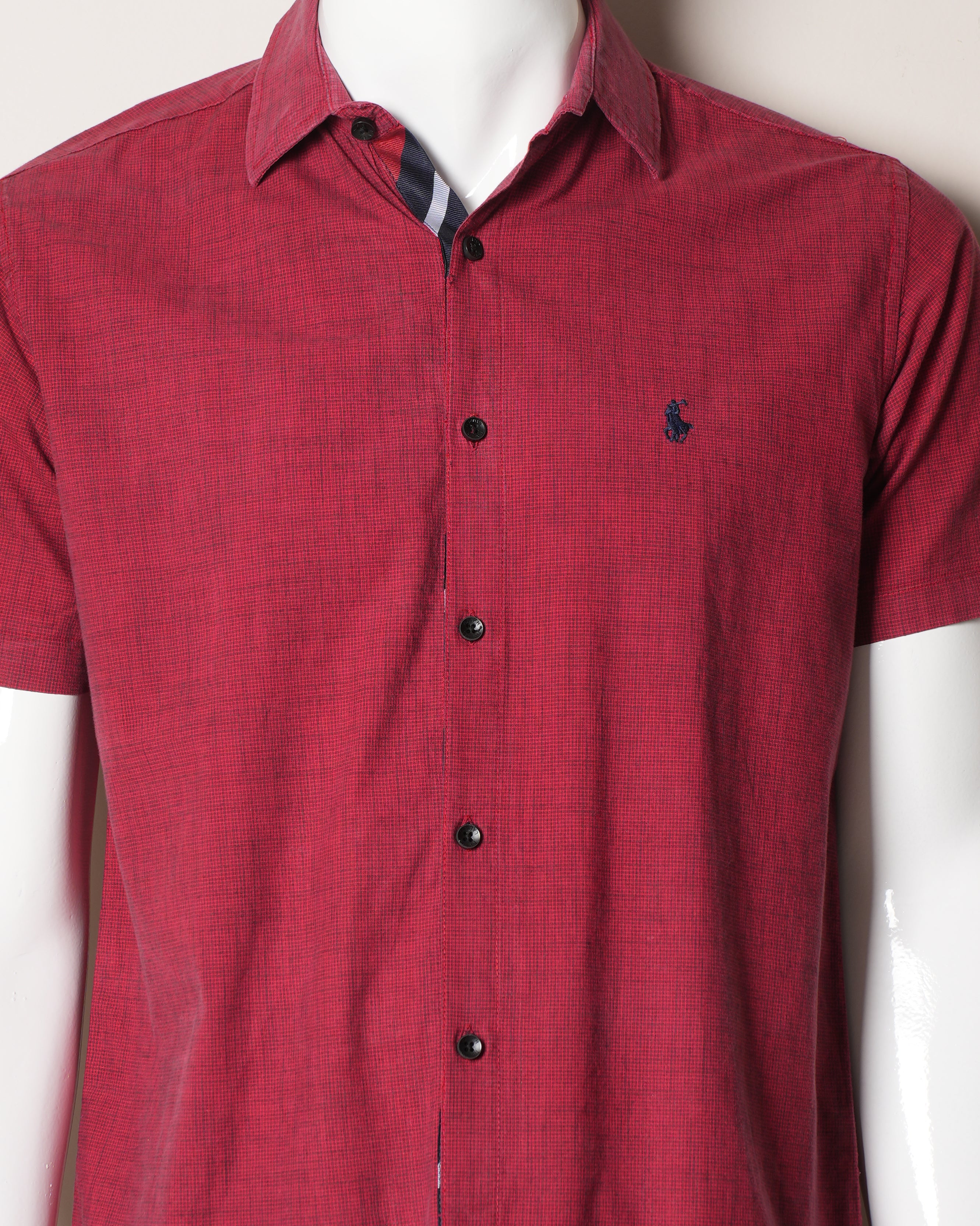 Polo By Ralph Lauren Maroon Half Sleeve Shirt