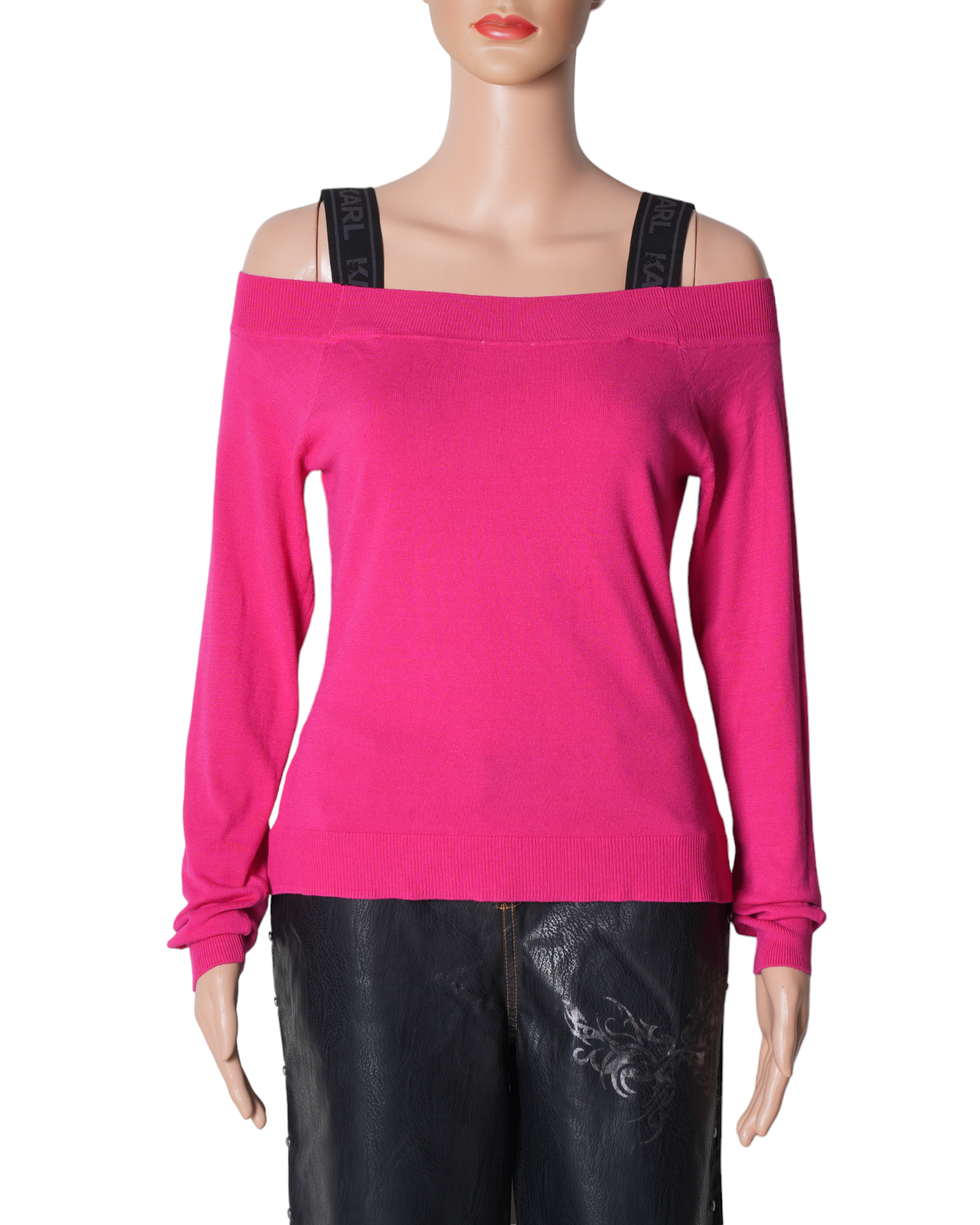 New Karl Lagerfeld For Cover Story Pink Regular Fit Sweater