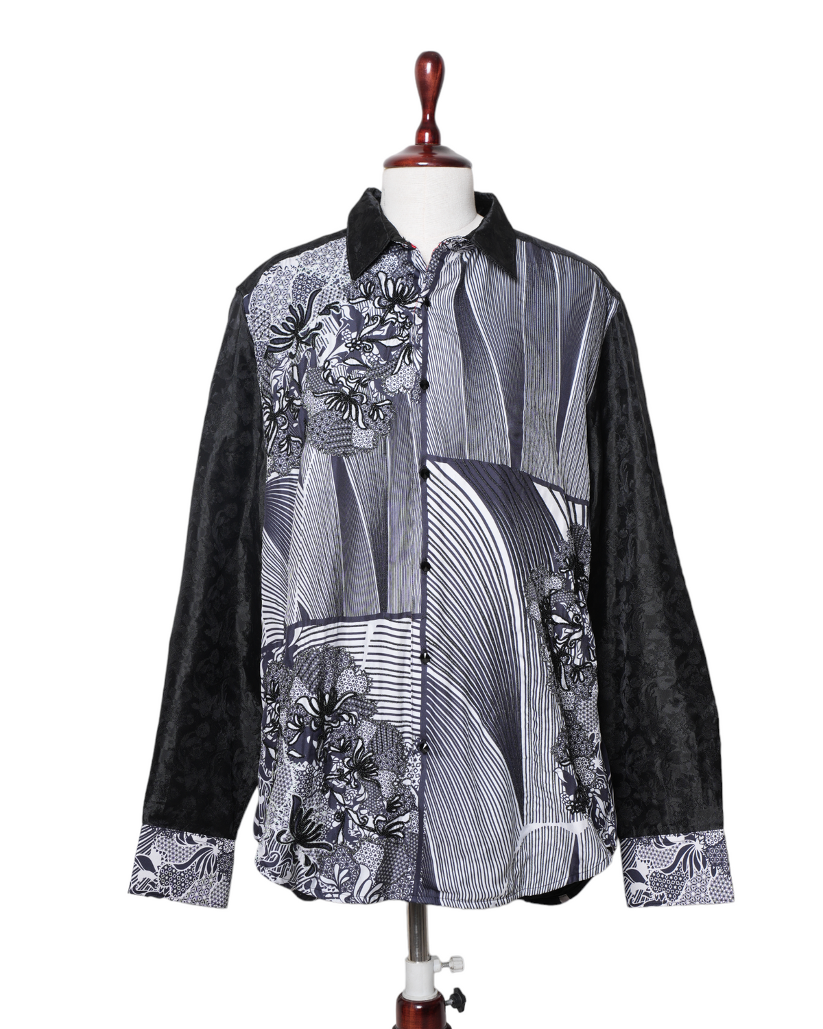 New Robert Graham Black & White Shirt