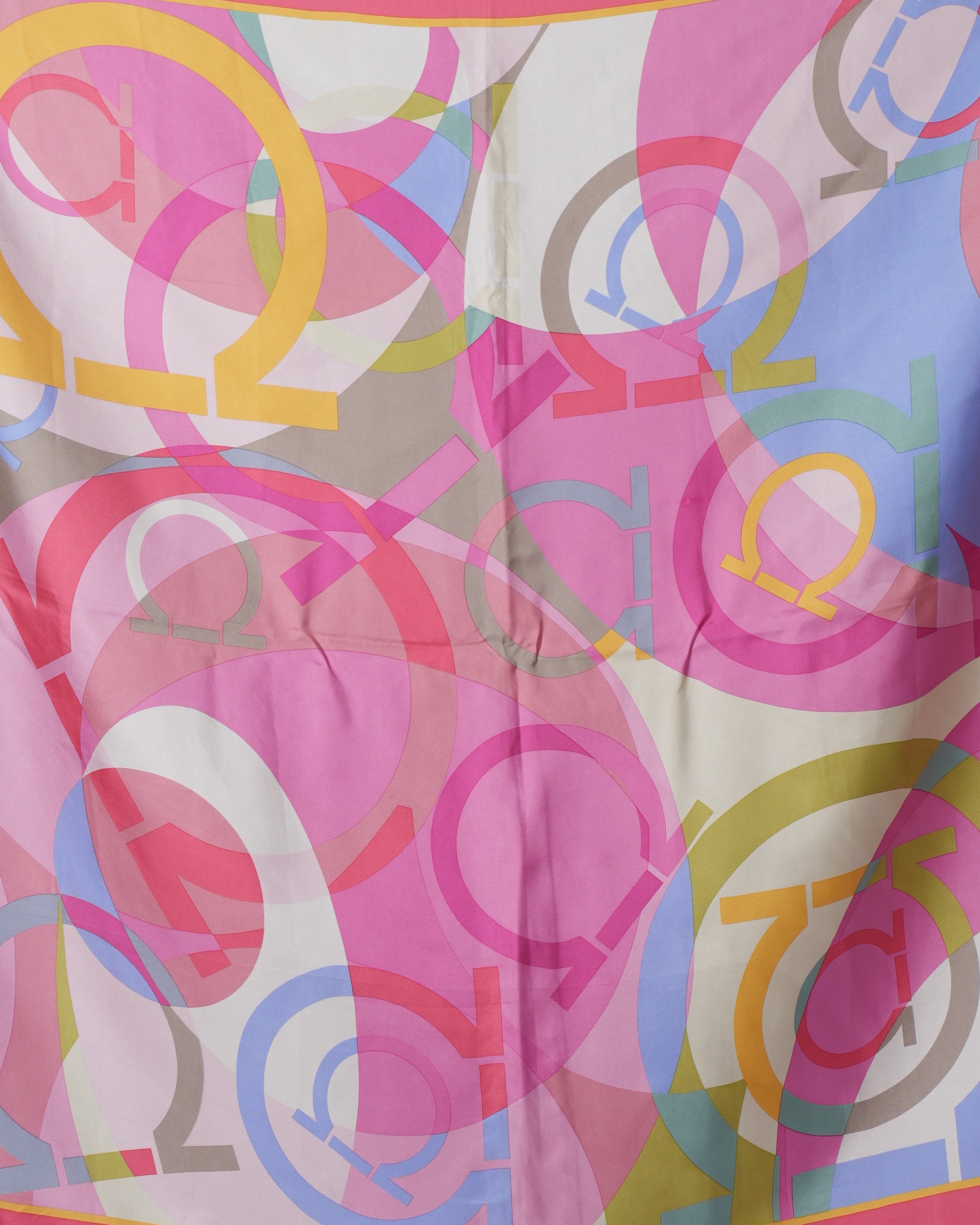 Ferragamo Logo Abstract Printed Scarf