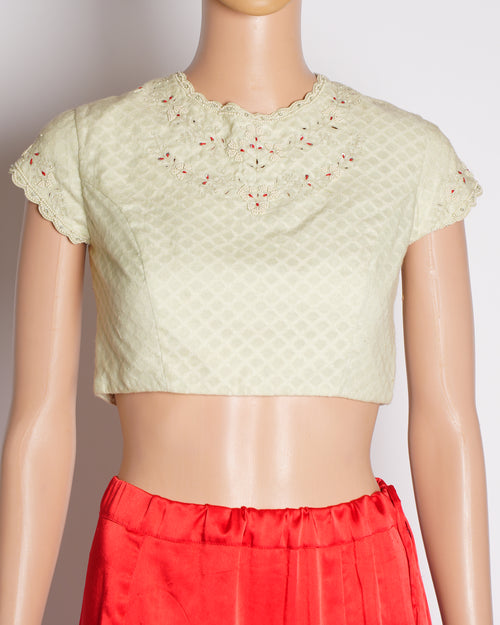 AMPM by Ankur & Priyanka Modi Mint green  Blouse