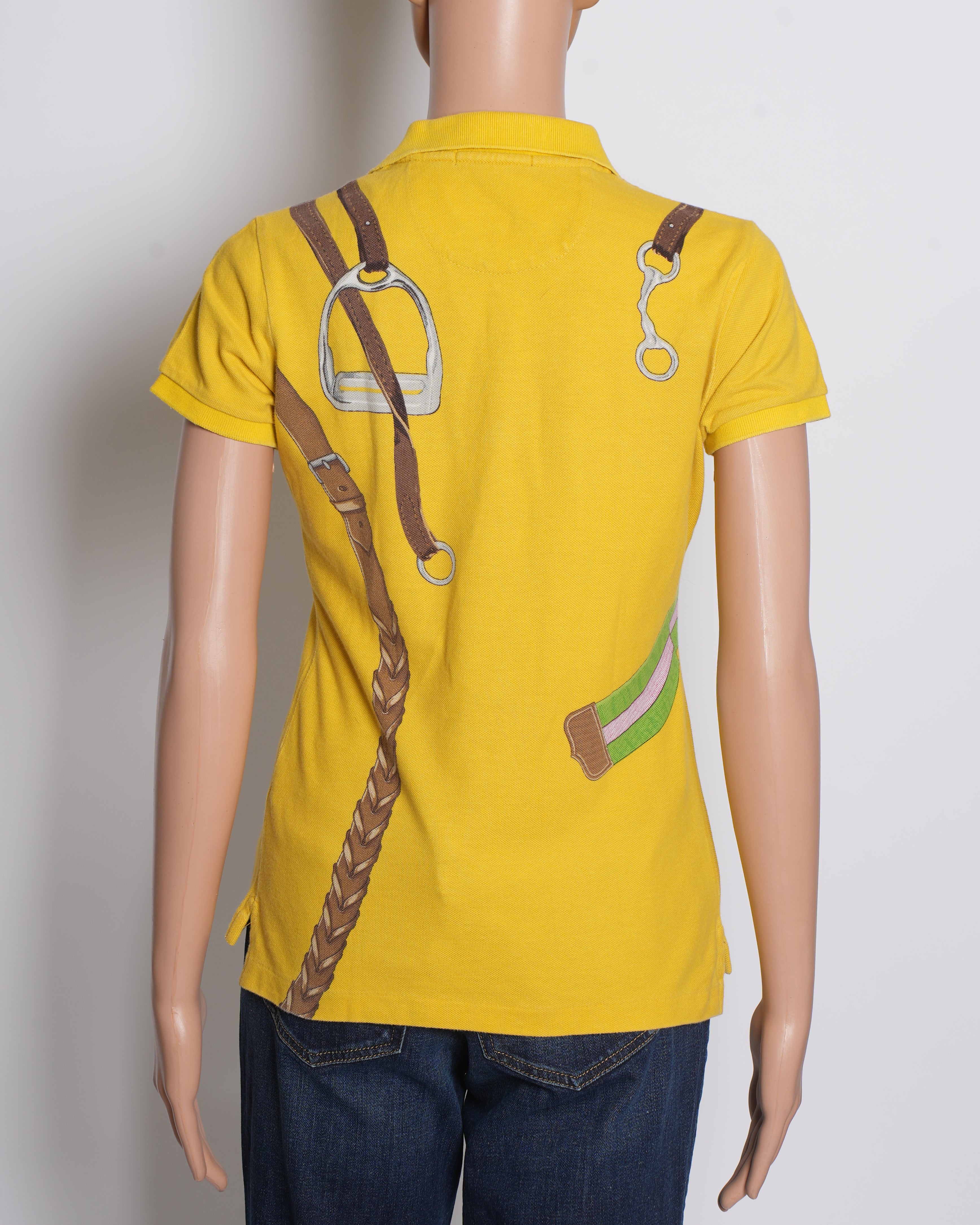 Ralph Lauren Women's Printed Polo In Yellow