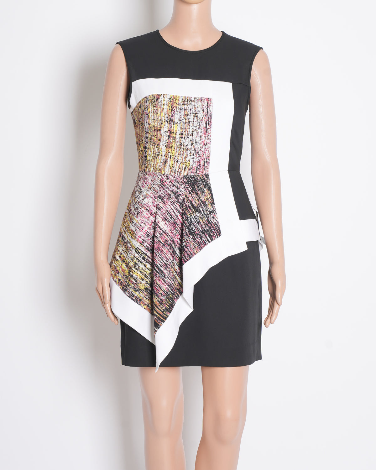 New BCBG Black Sleeveless Layered Dress