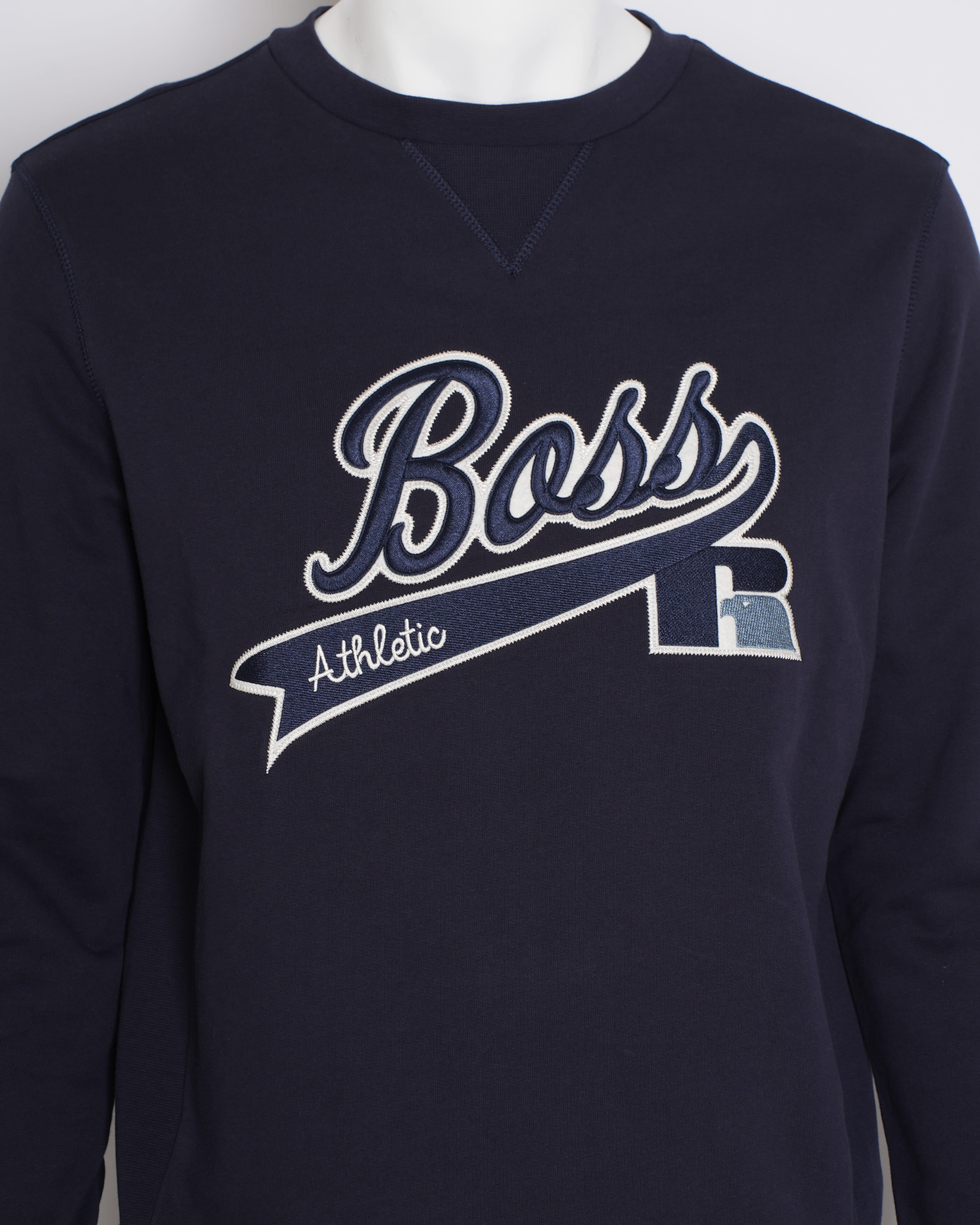 New Men's Boss By Hugo Boss Sweatshirt In Navy Blue