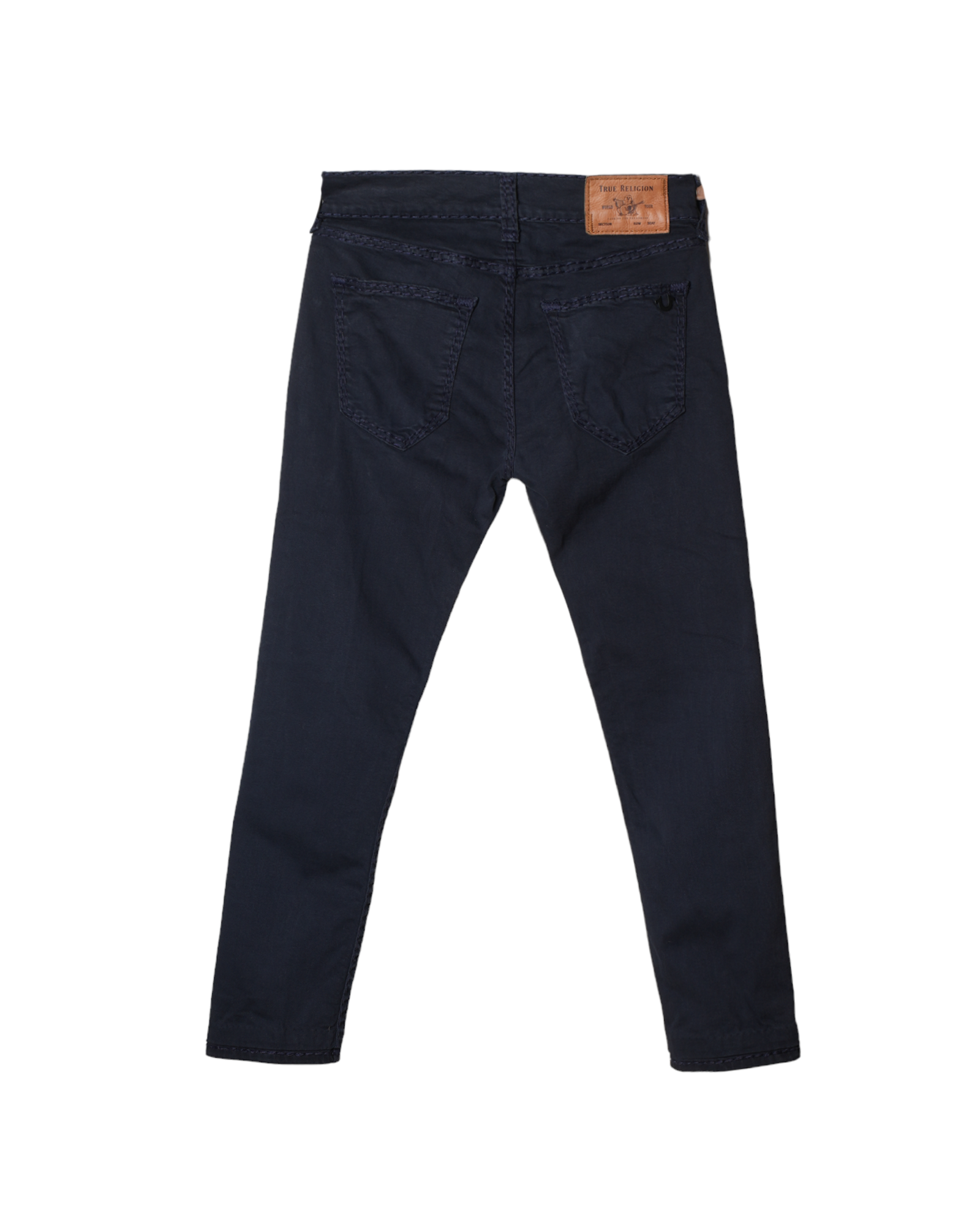 True Religion Rocco Relaxed Skinny Ink Blue Jeans