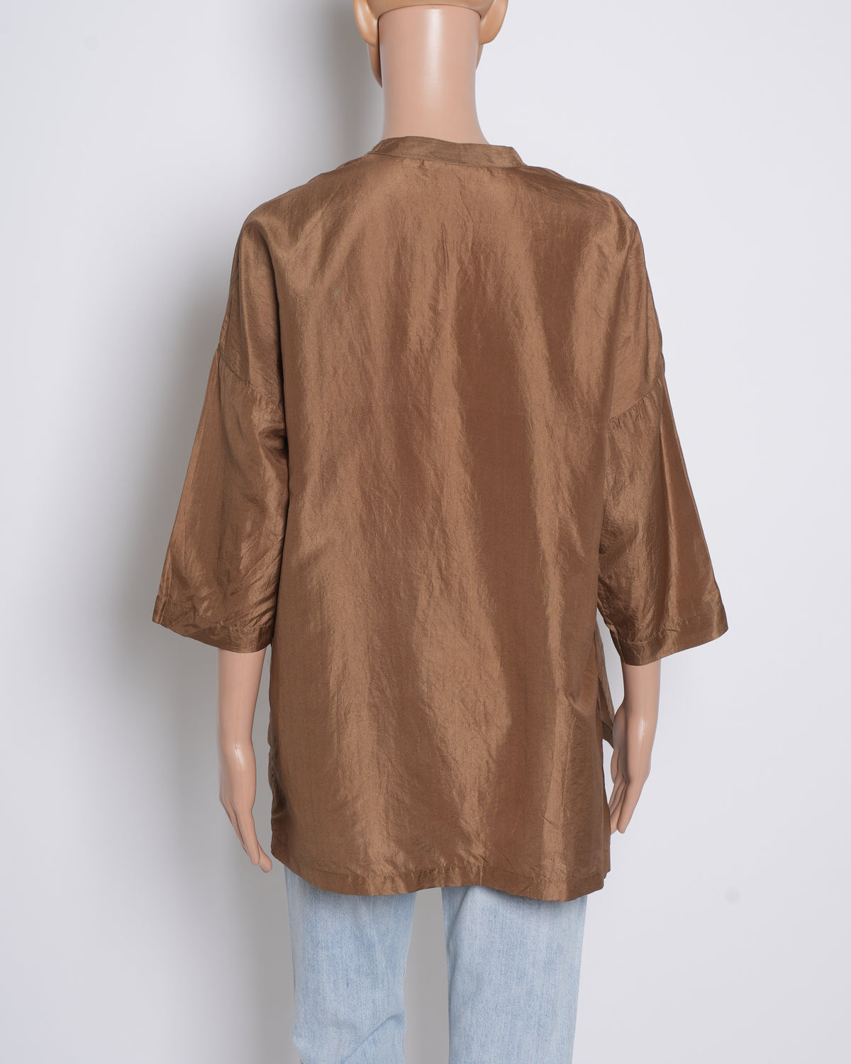 Lajjo C Button Down Brown Shirt