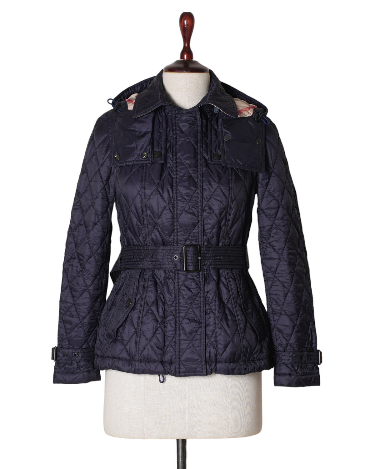 New Burberry Black Quilted Trench