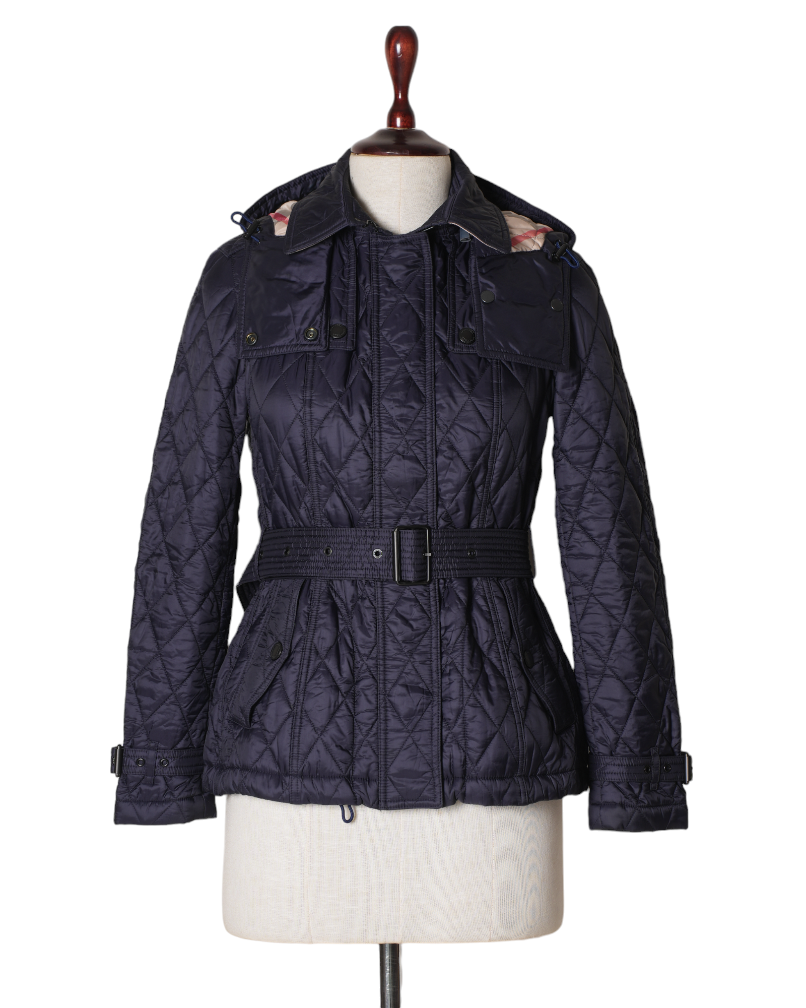 New Burberry Black Quilted Trench