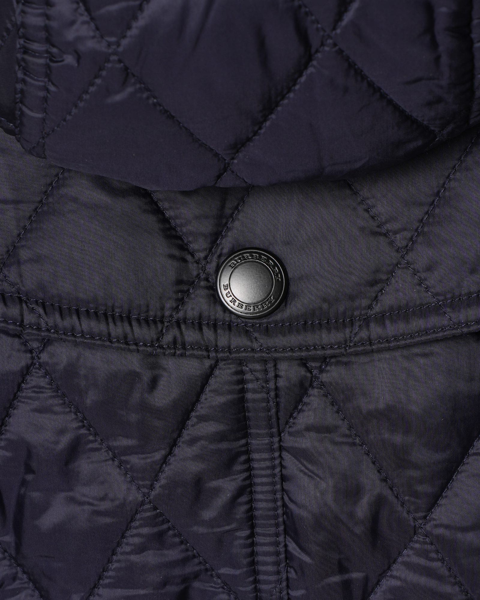 New Burberry Black Quilted Trench