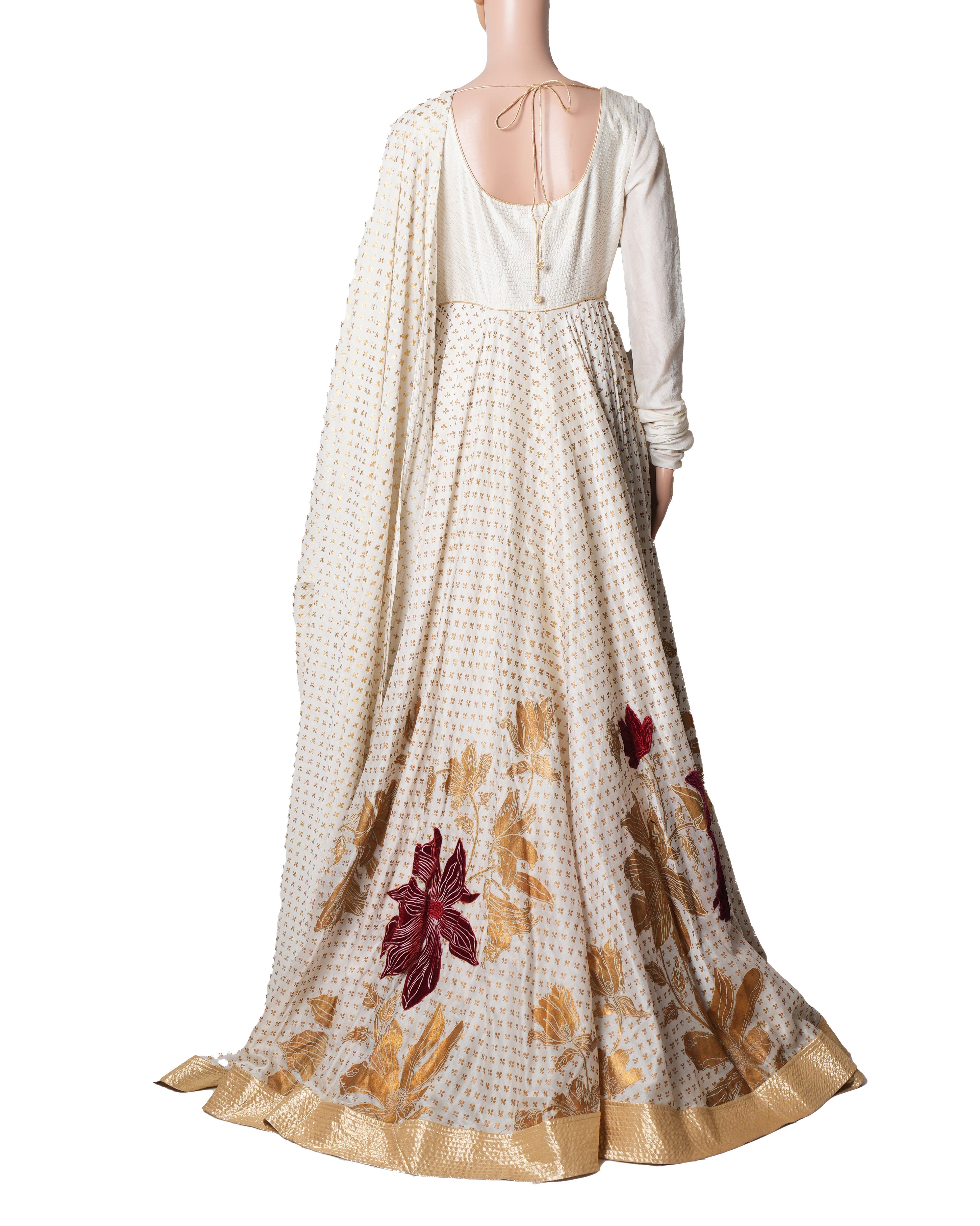 Rohit Bal White Anarkali Set